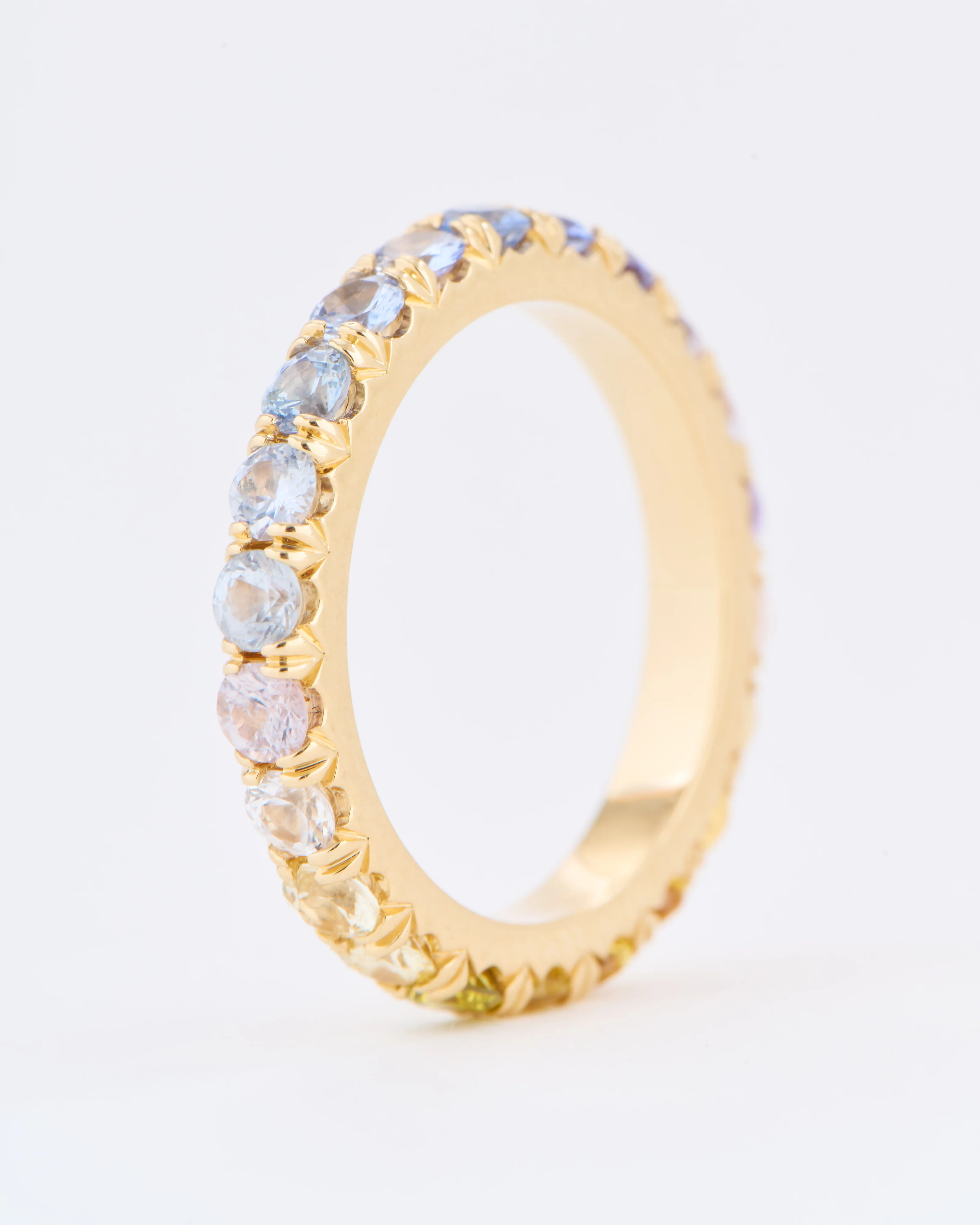 chunky ombré sapphire eternity ring - Image 6