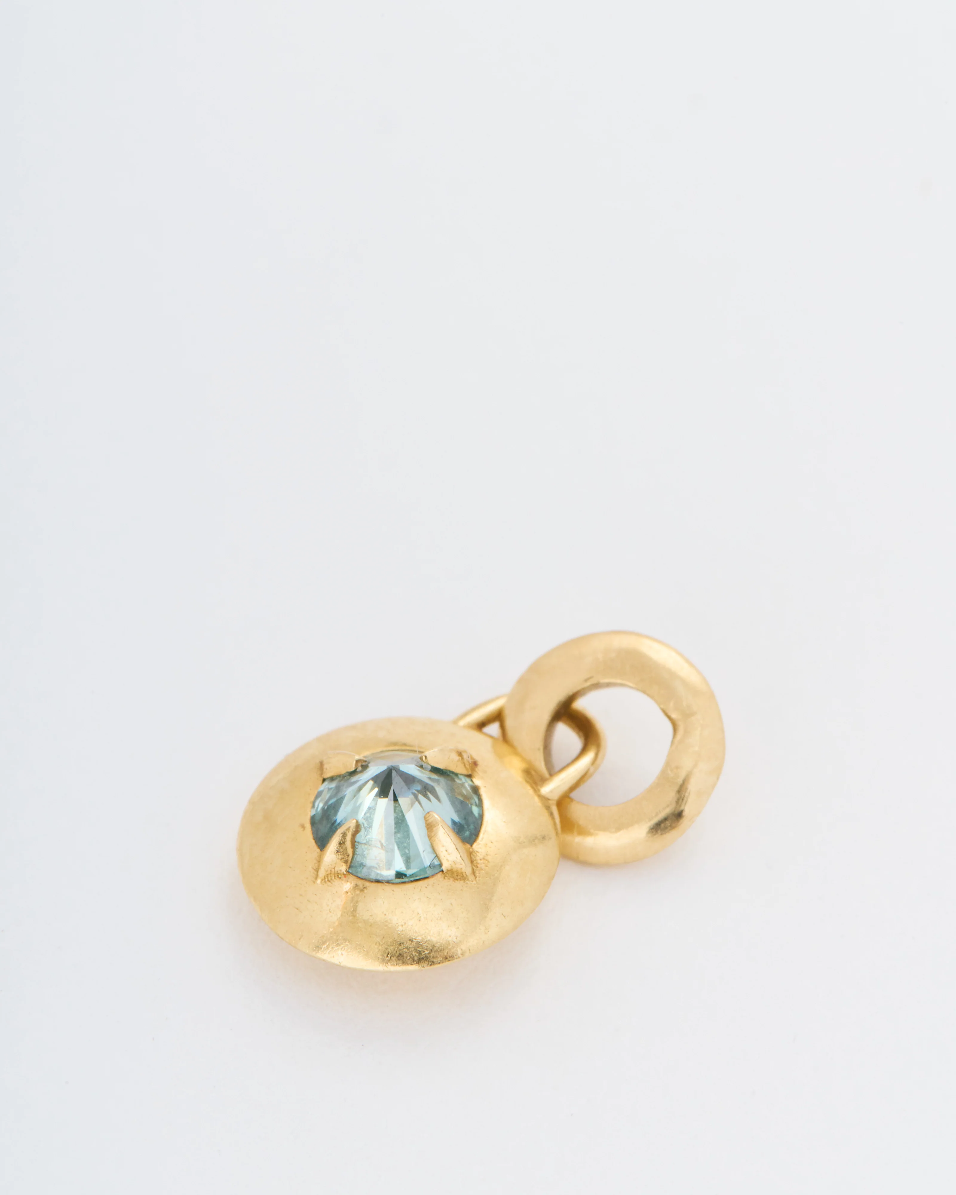 light aqua barbed diamond compass pendant - Image 2