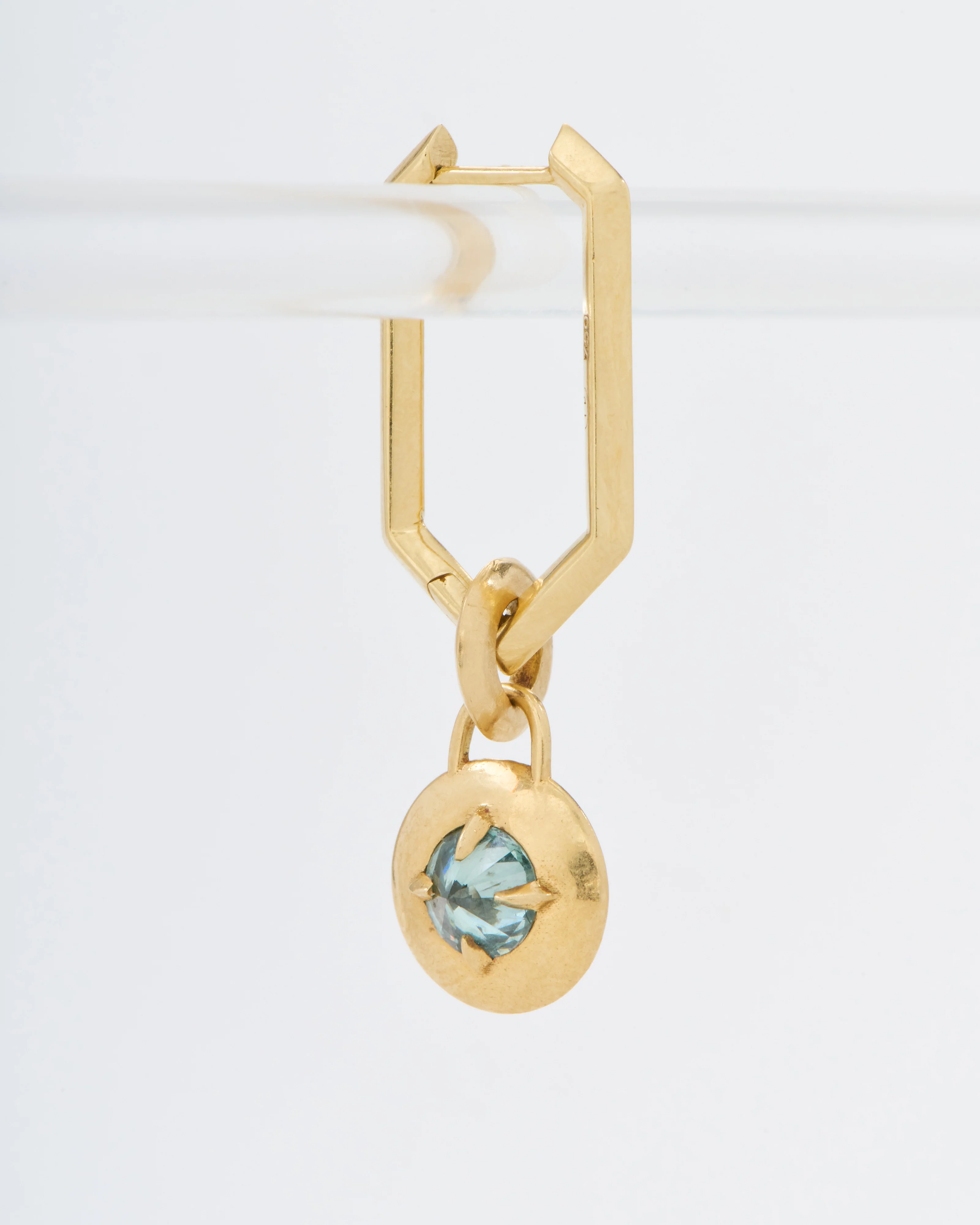 light aqua barbed diamond compass pendant - Image 5