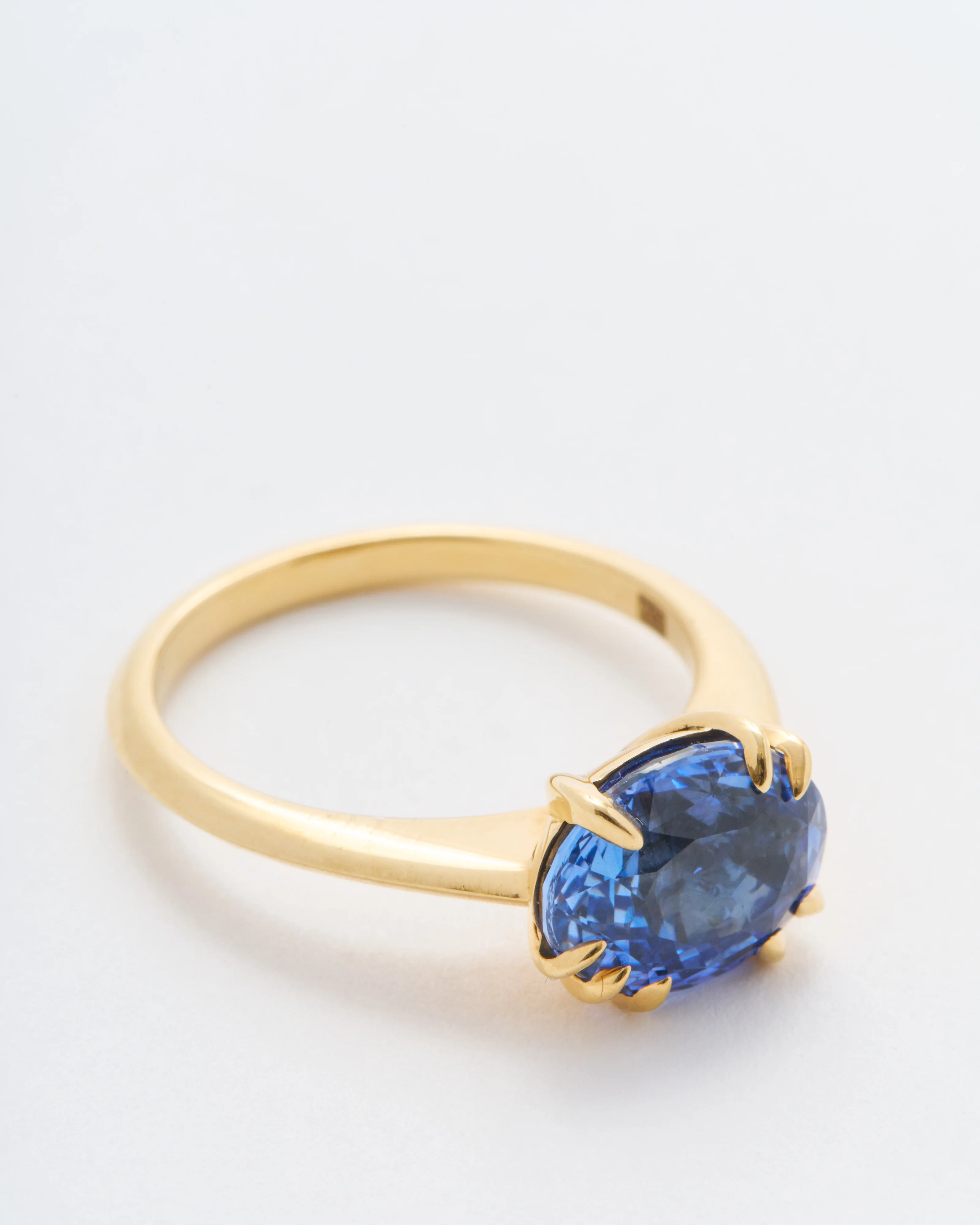 sapphire makhaira solitare ring - Image 5