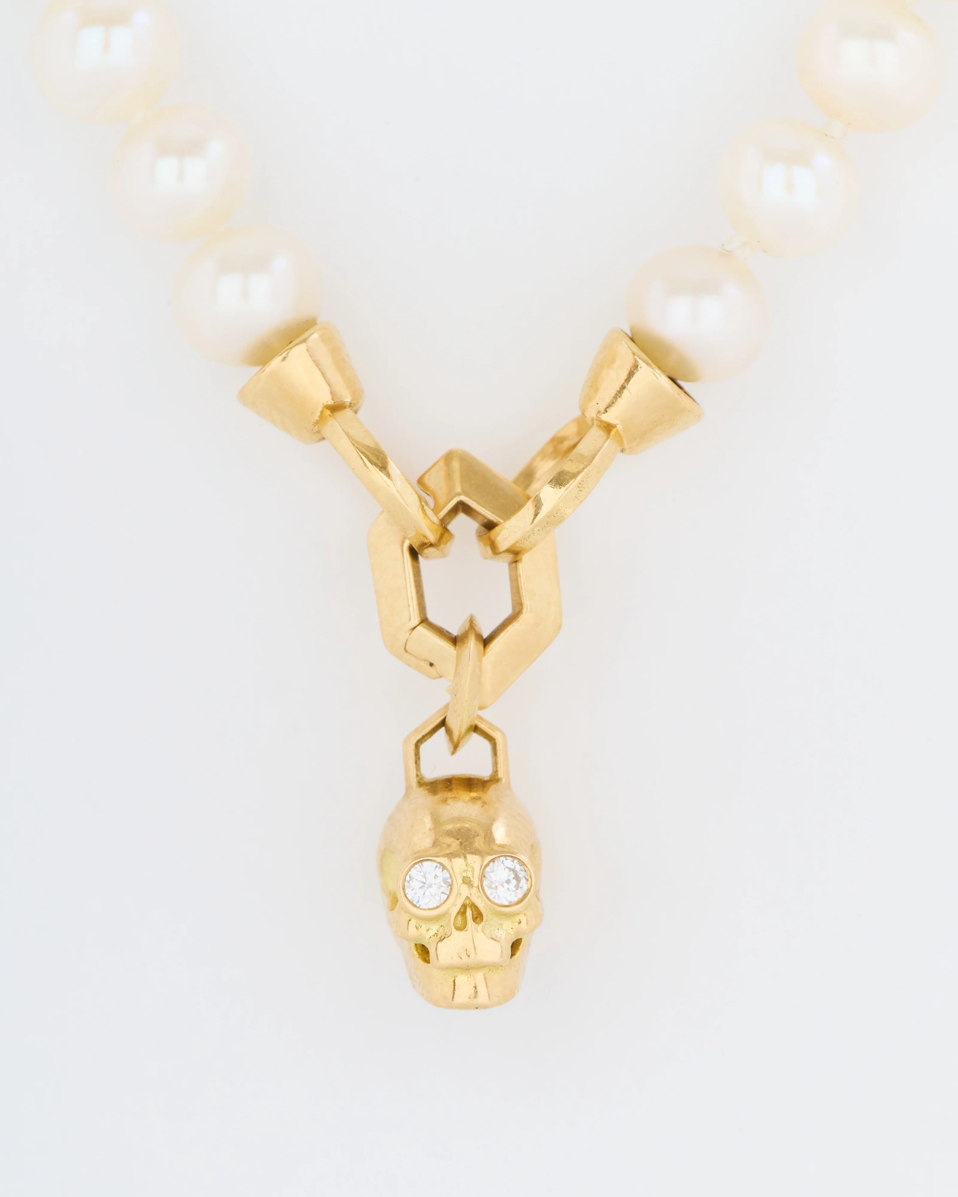 small diamond skull charm - Image 2