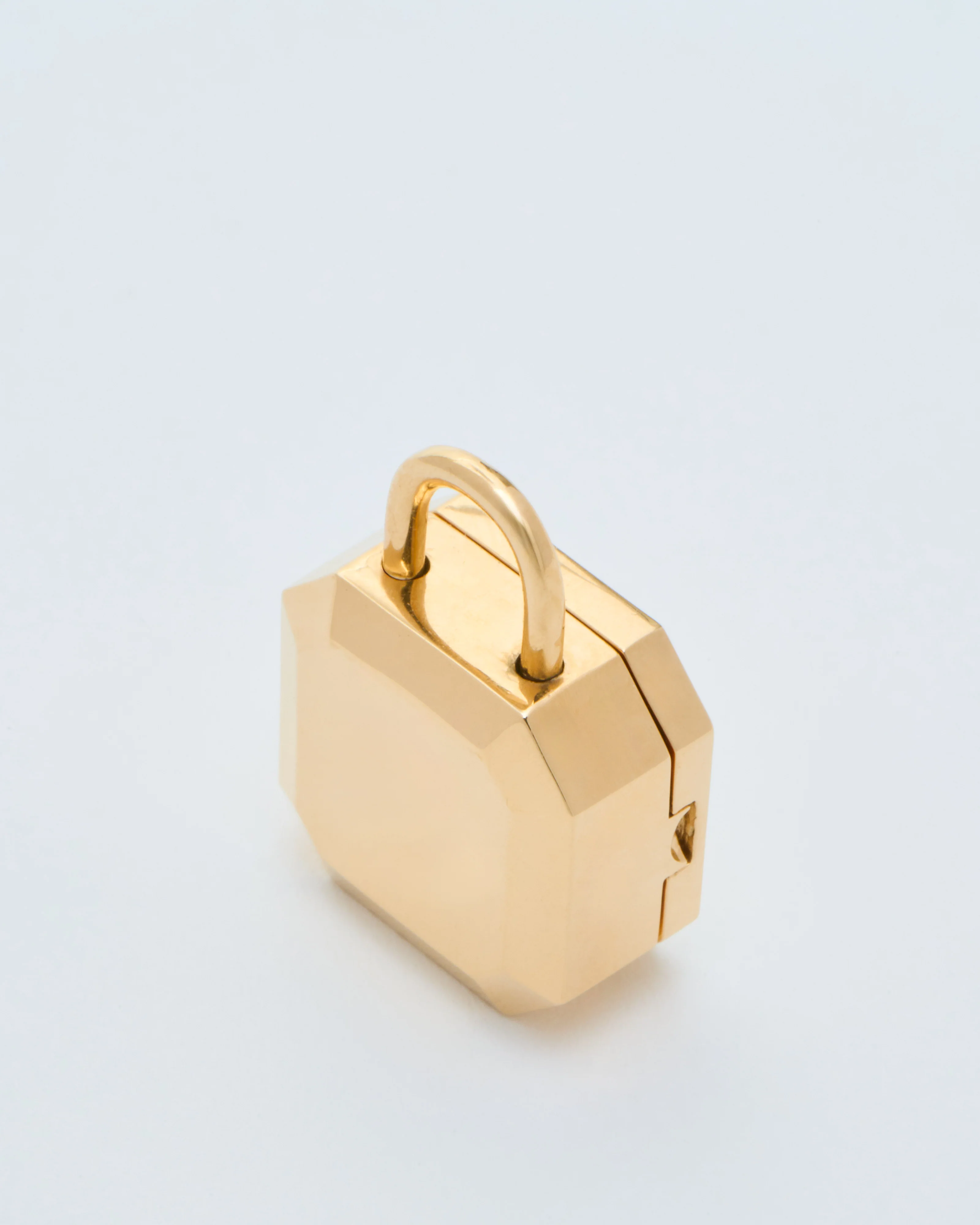 small solid gold padlocket - Image 8