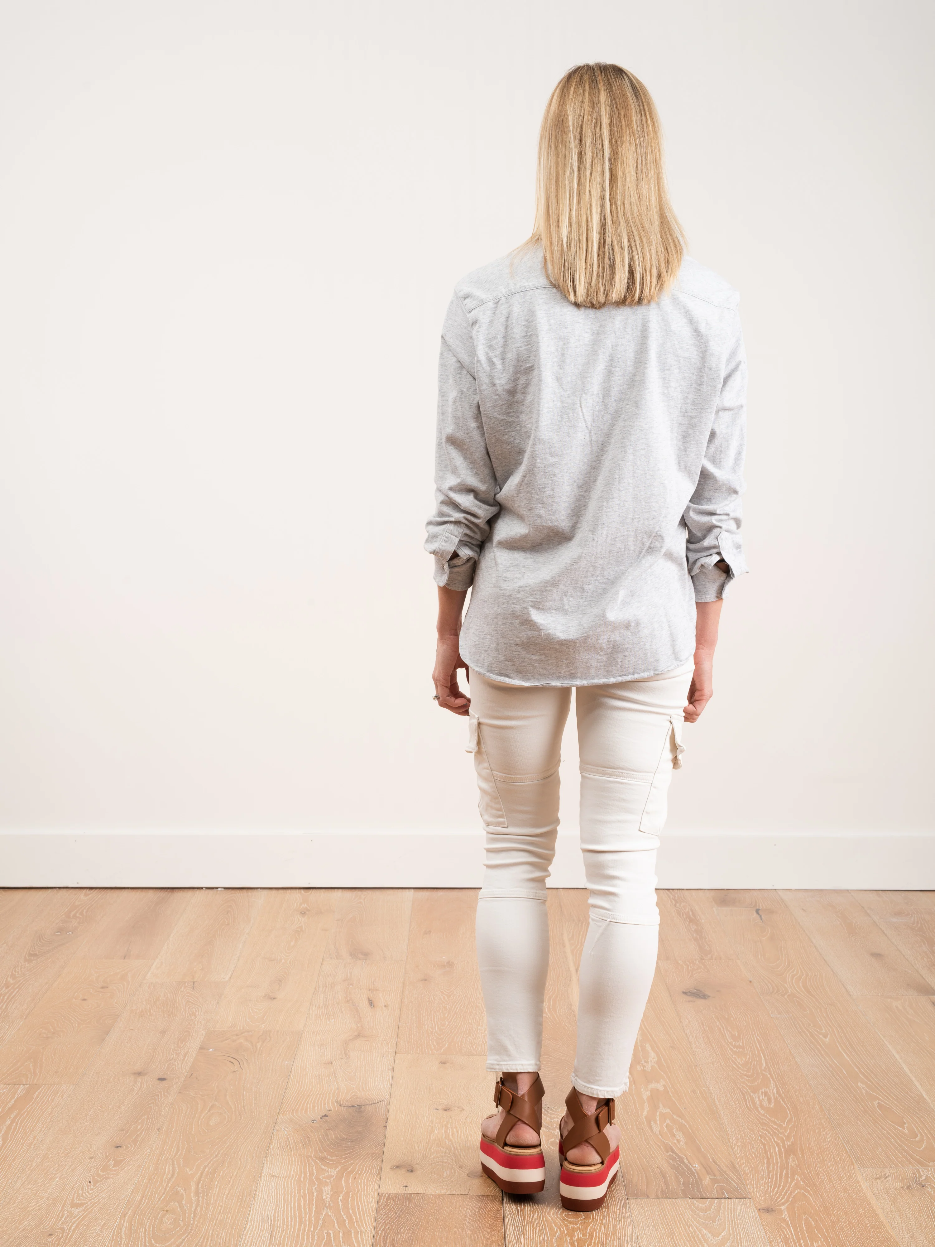 button down shirt - grey melange - Image 3