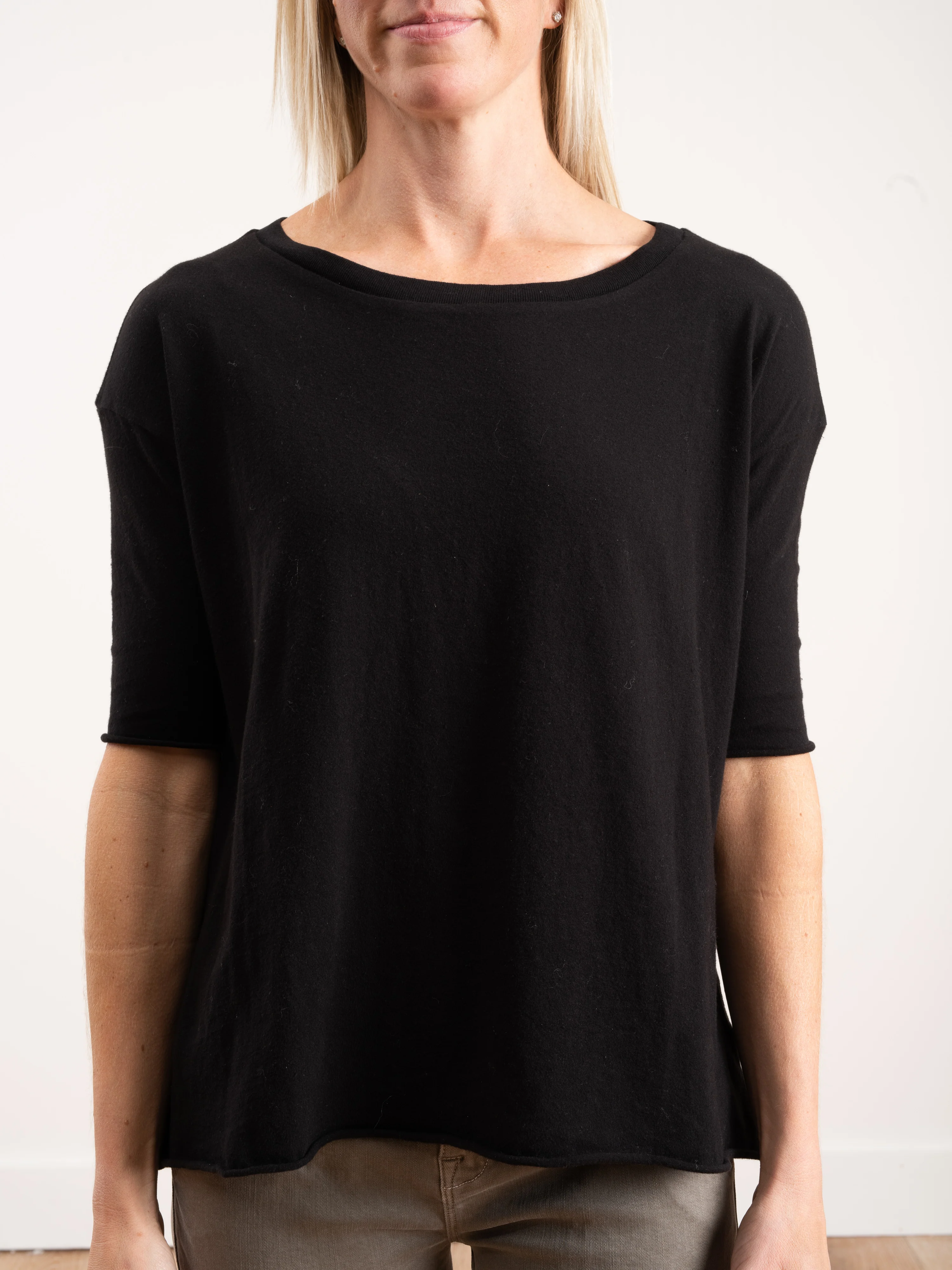 half sleeve tee - black - Image 3