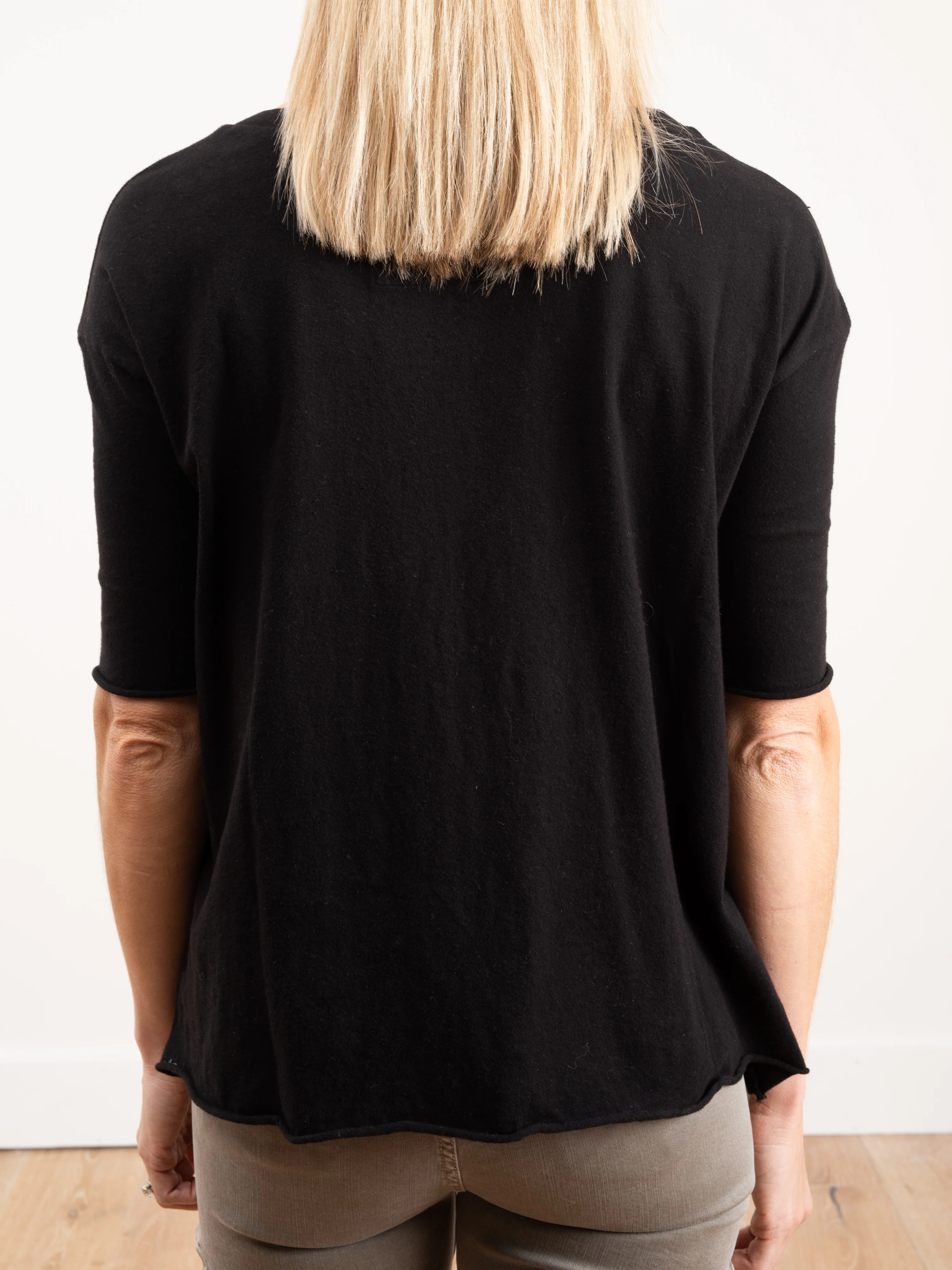 half sleeve tee - black - Image 5