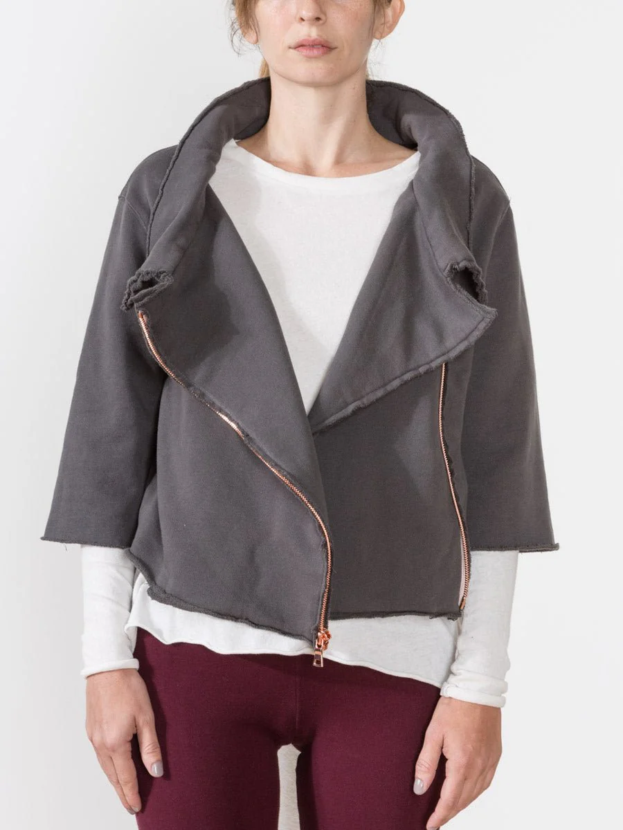 fleece moto jacket - Image 4