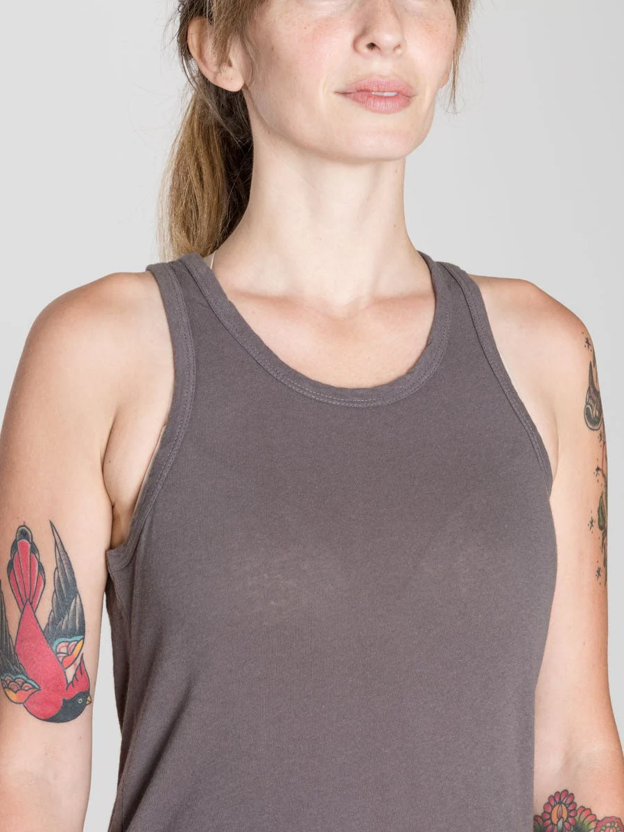 racerback tank - grey - Image 4