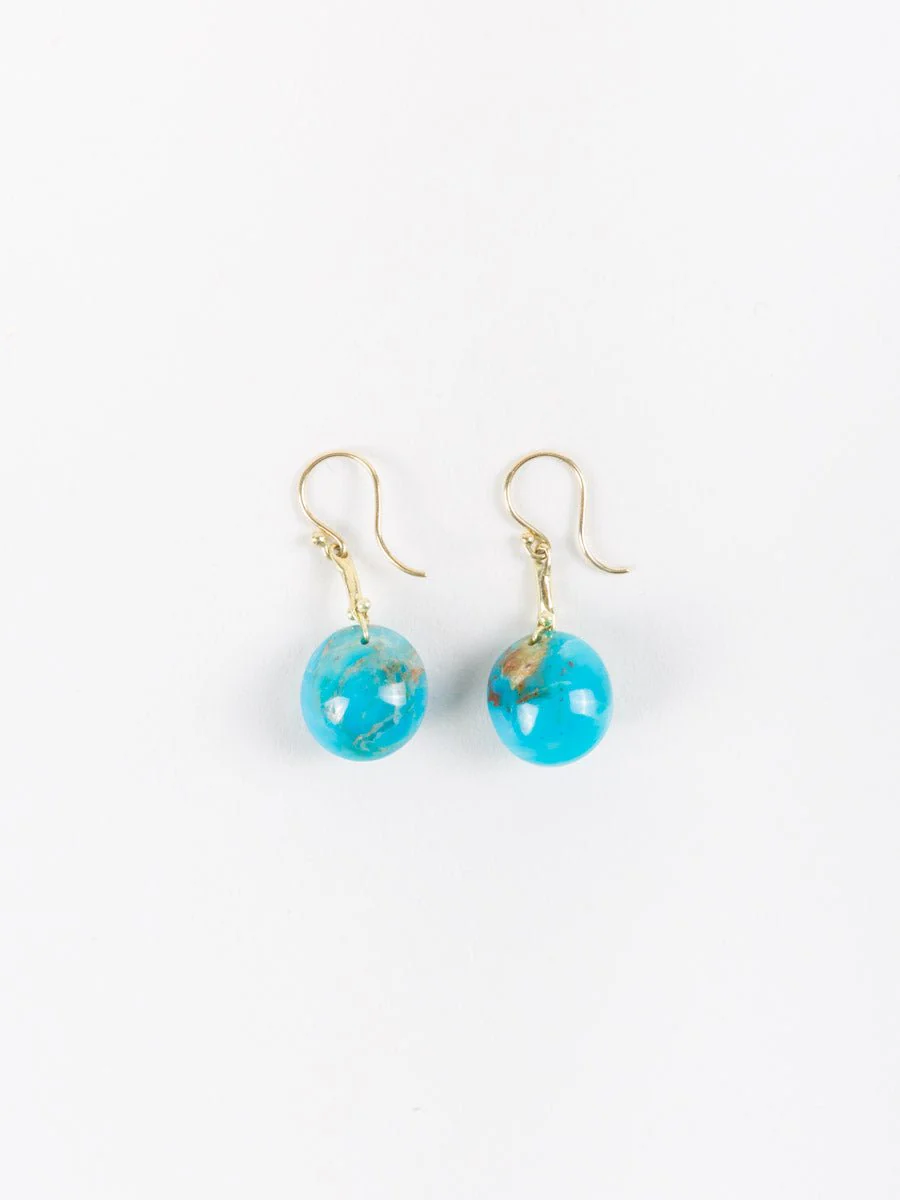 18k gold hand cut pariabe opal berry earrings - Image 2