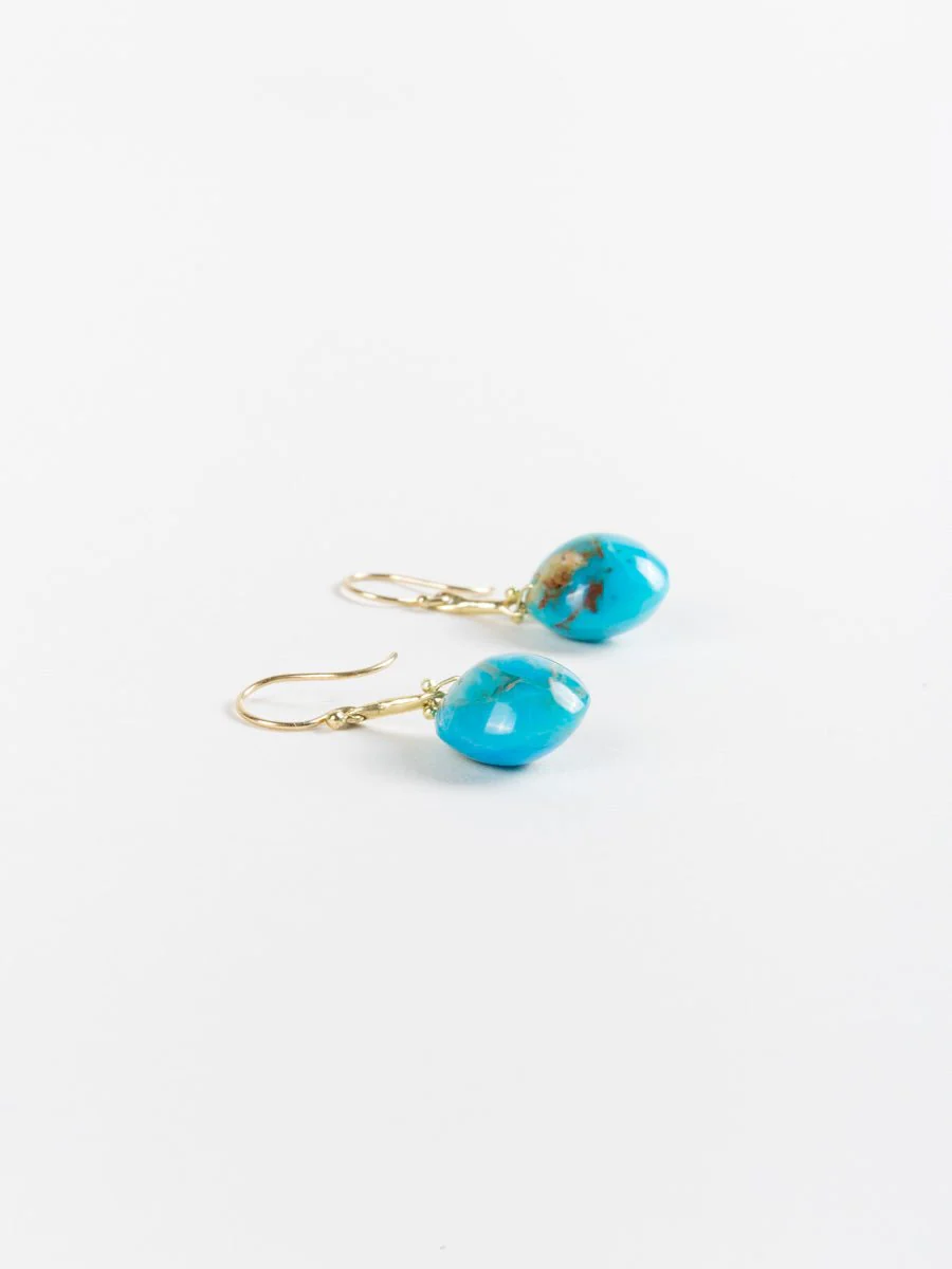 18k gold hand cut pariabe opal berry earrings - Image 3
