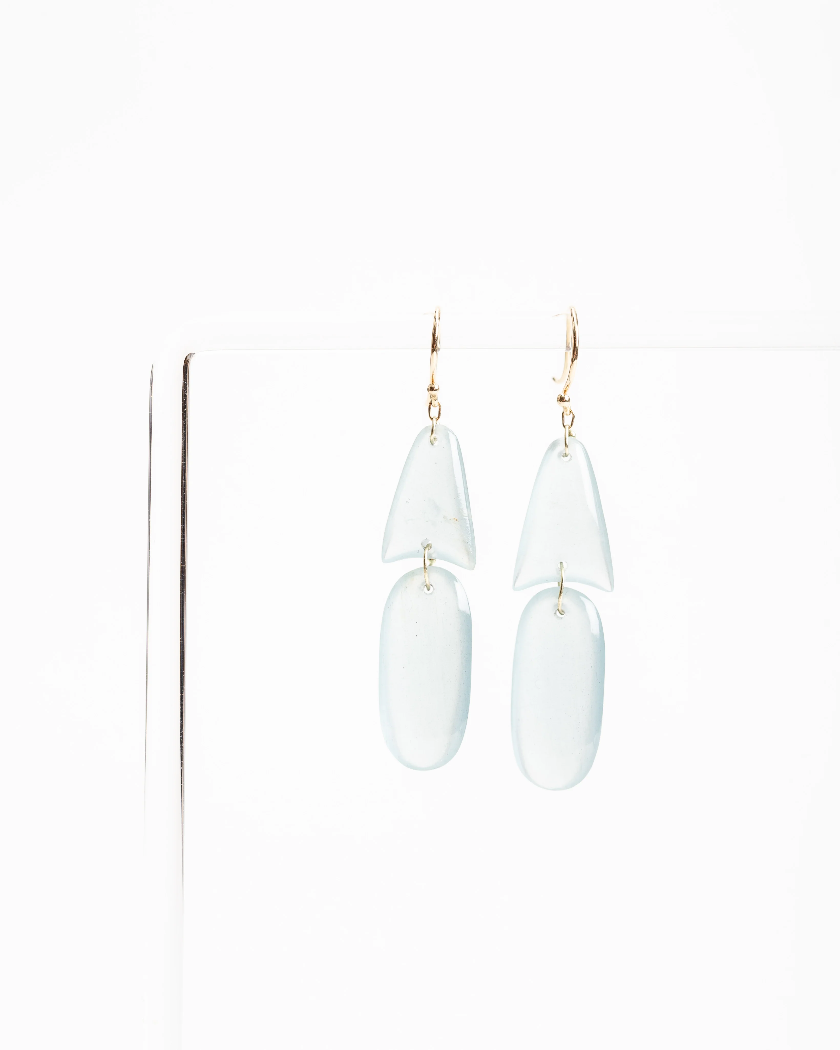 aqua arrowhead earrings - Image 2
