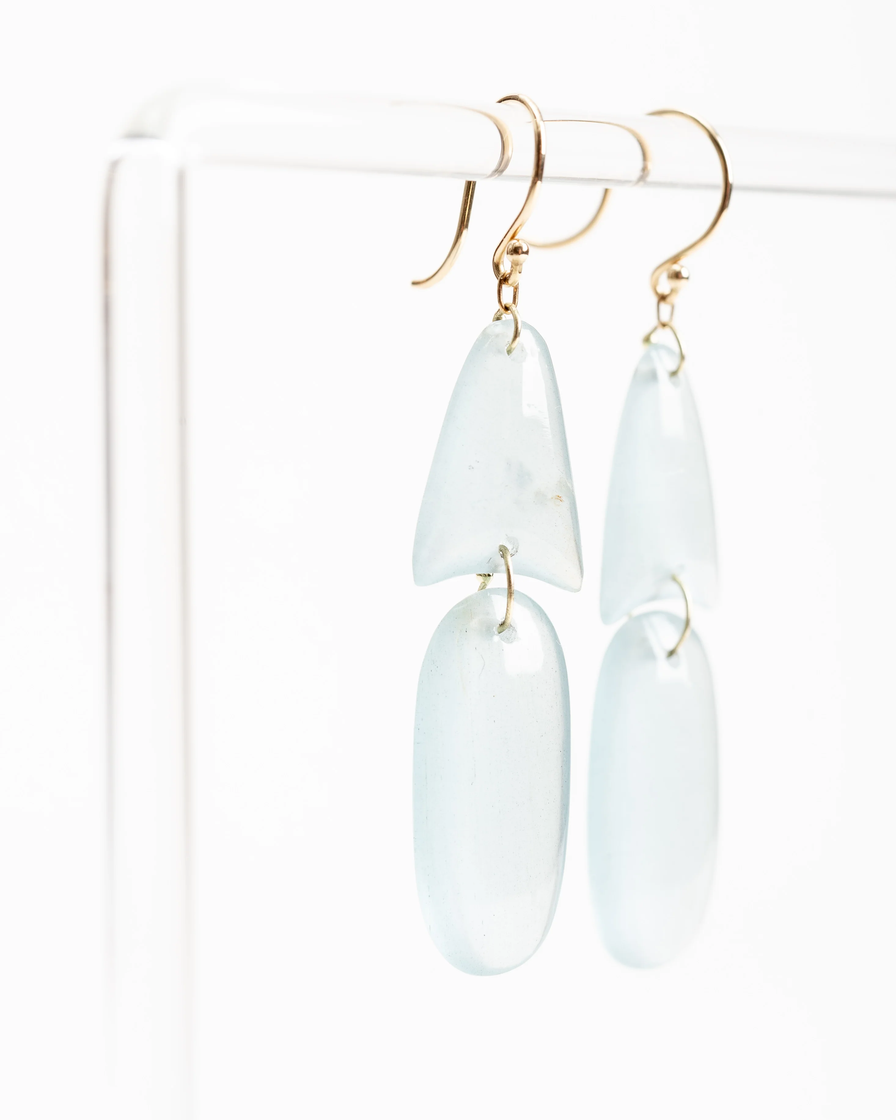 aqua arrowhead earrings - Image 4