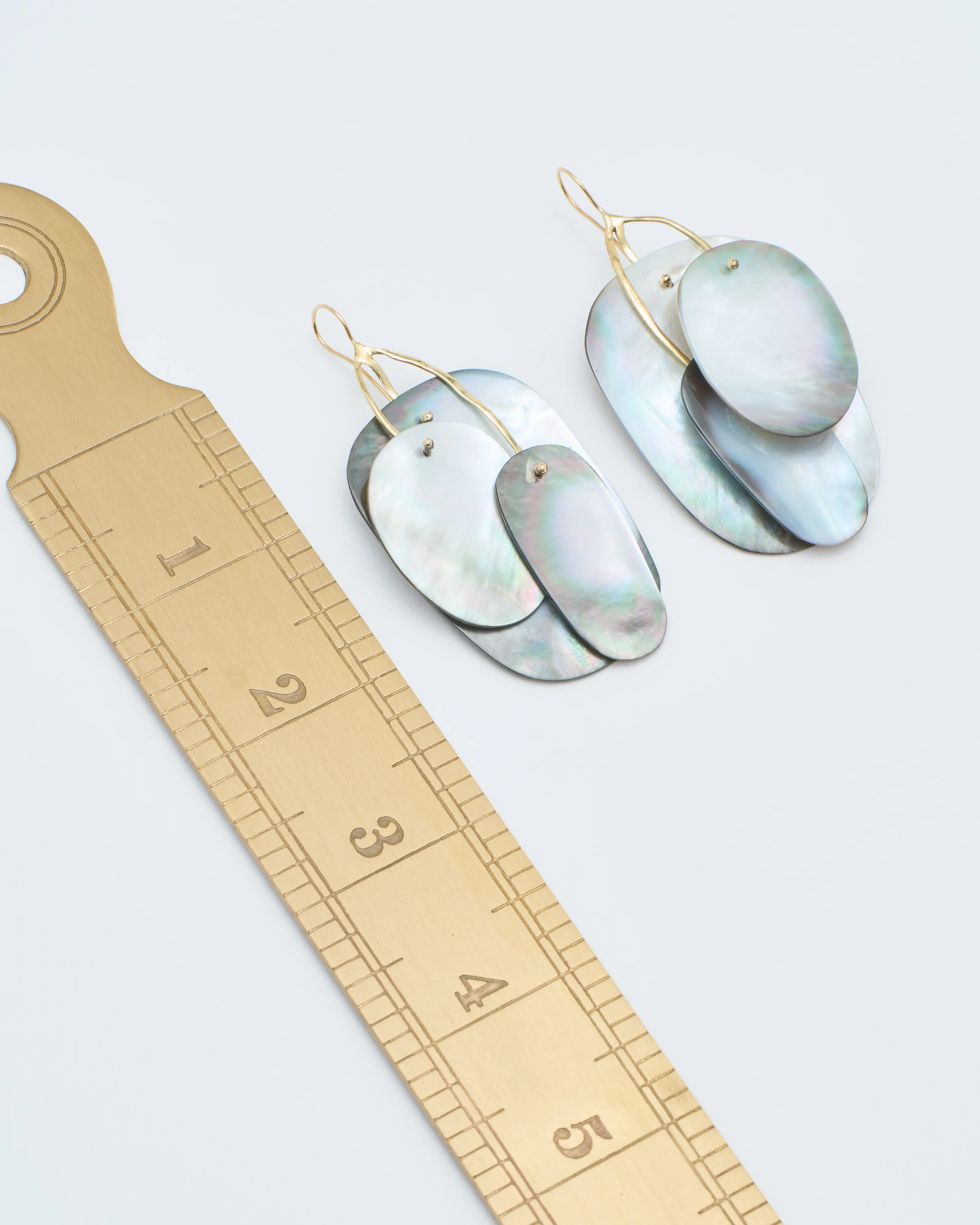 black mother of pearl mobile earrings - Image 12