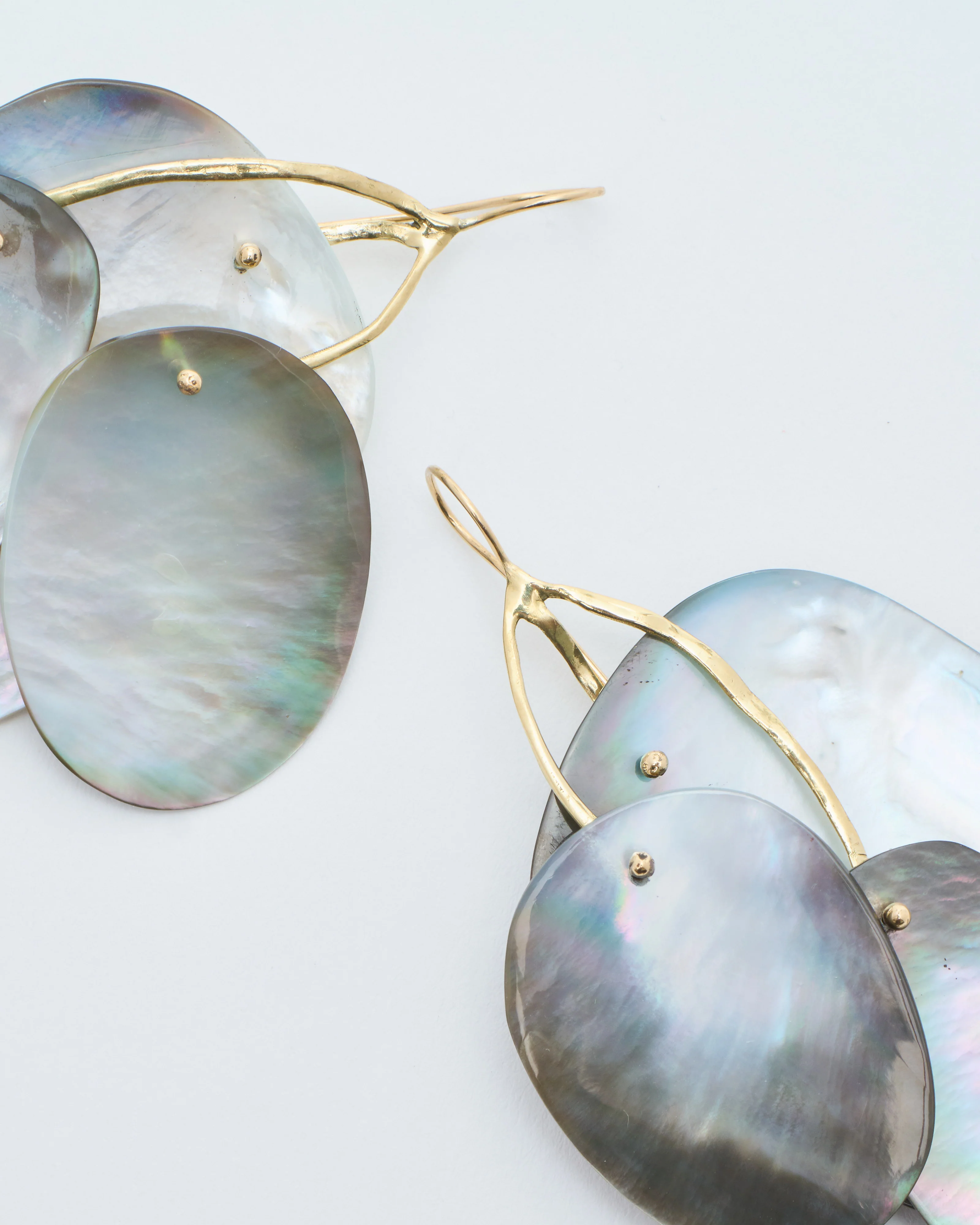 black mother of pearl mobile earrings - Image 5