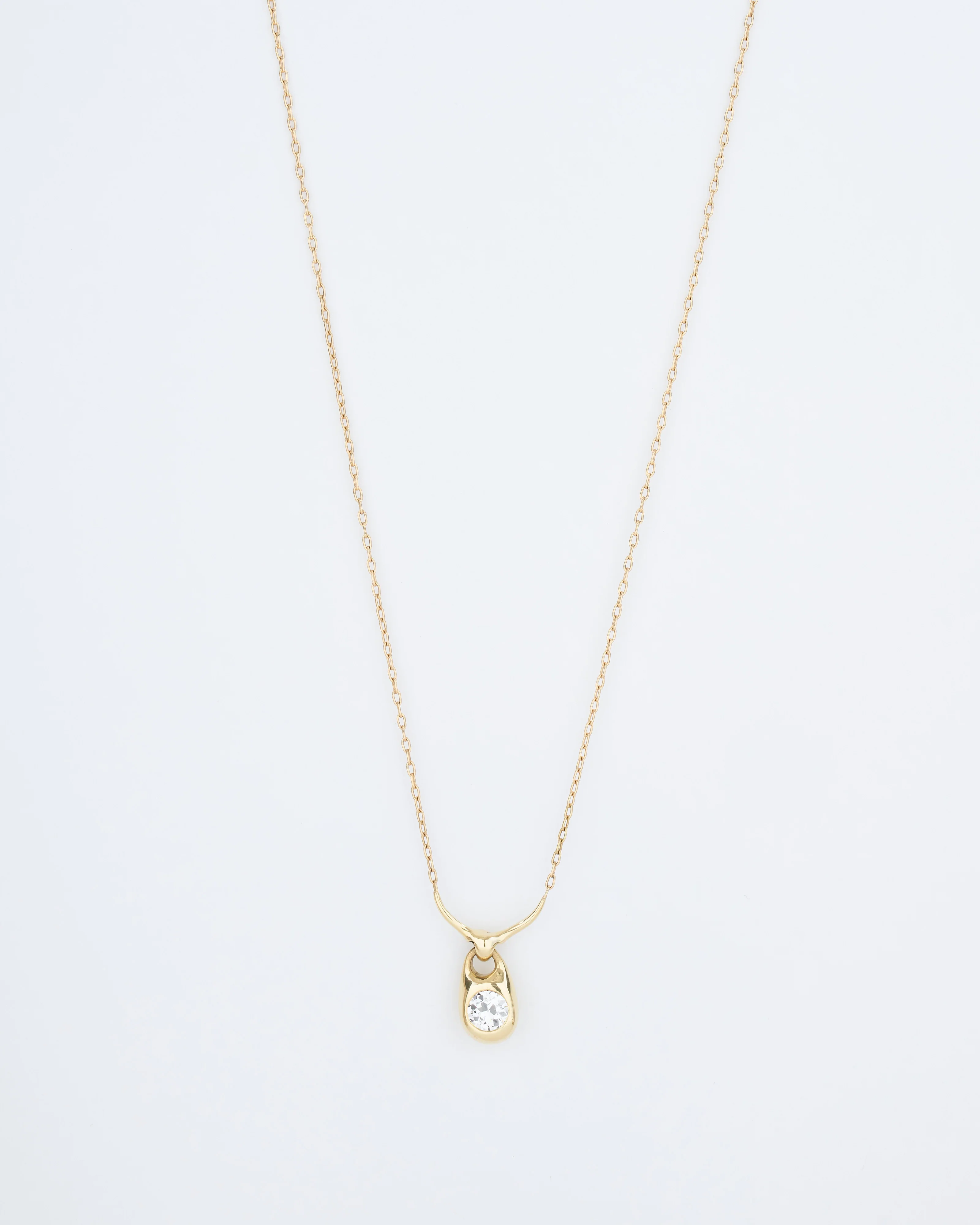 diamond locket charm necklace - Image 2