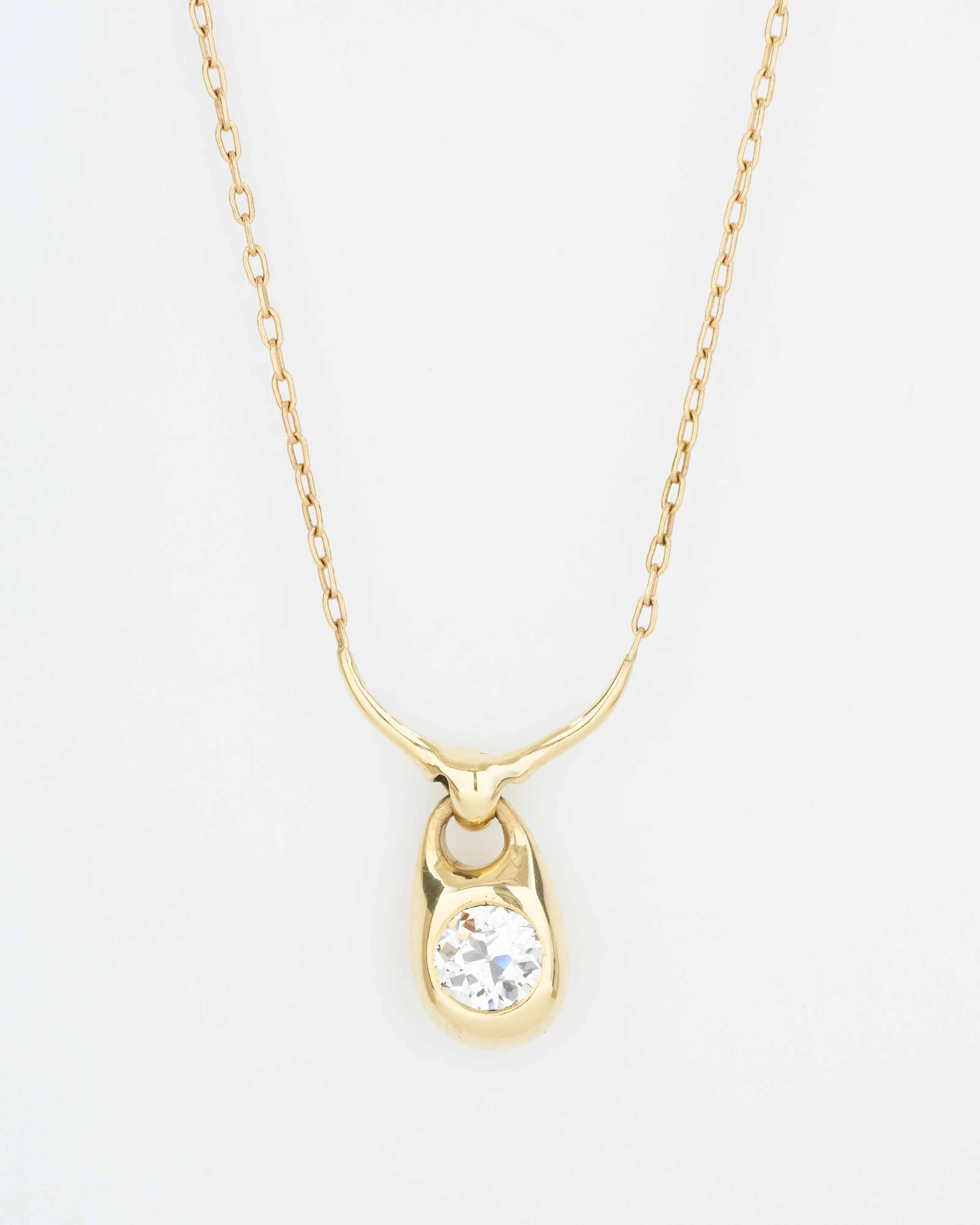 diamond locket charm necklace - Image 3