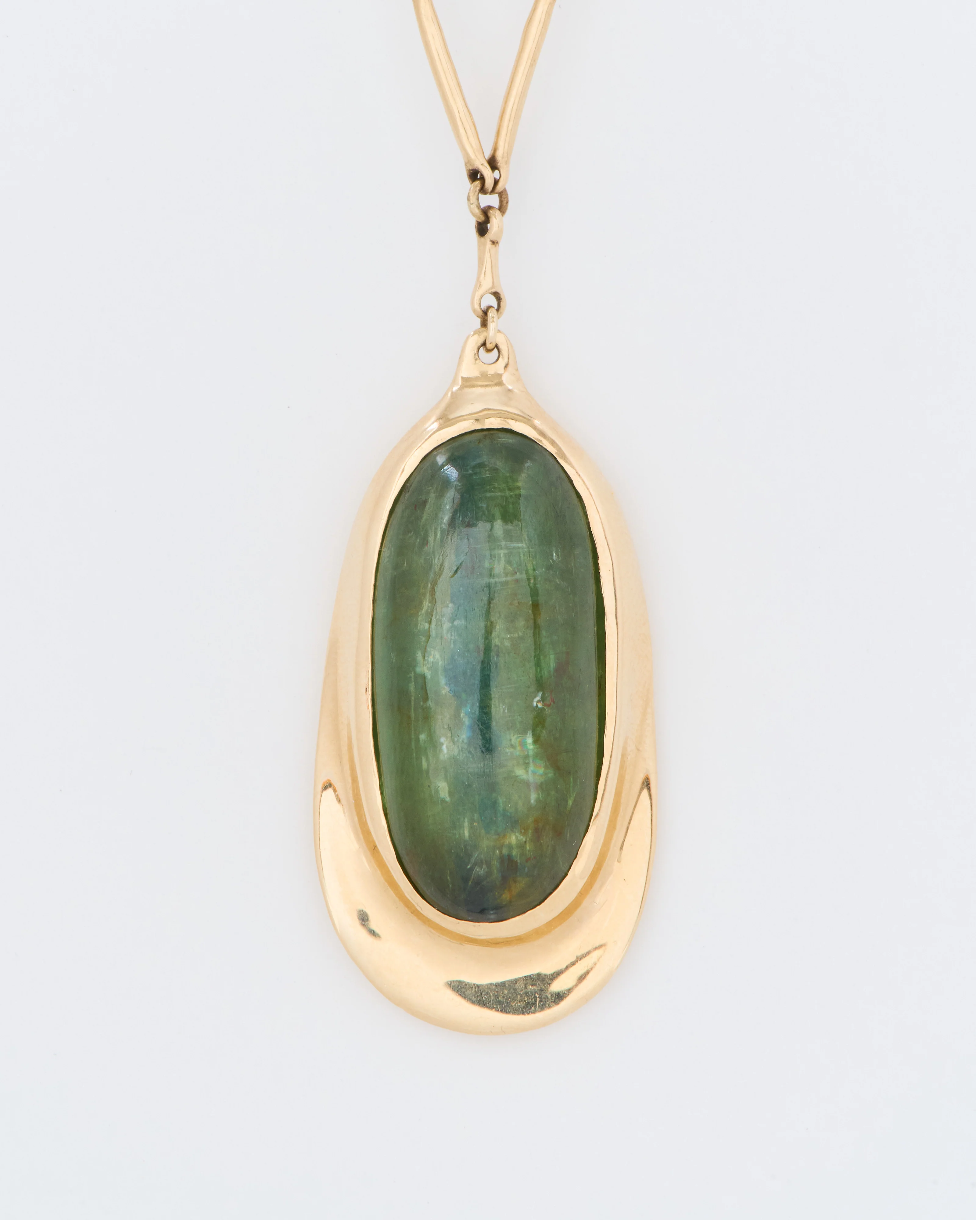 green kyanite pendant necklace - Image 3