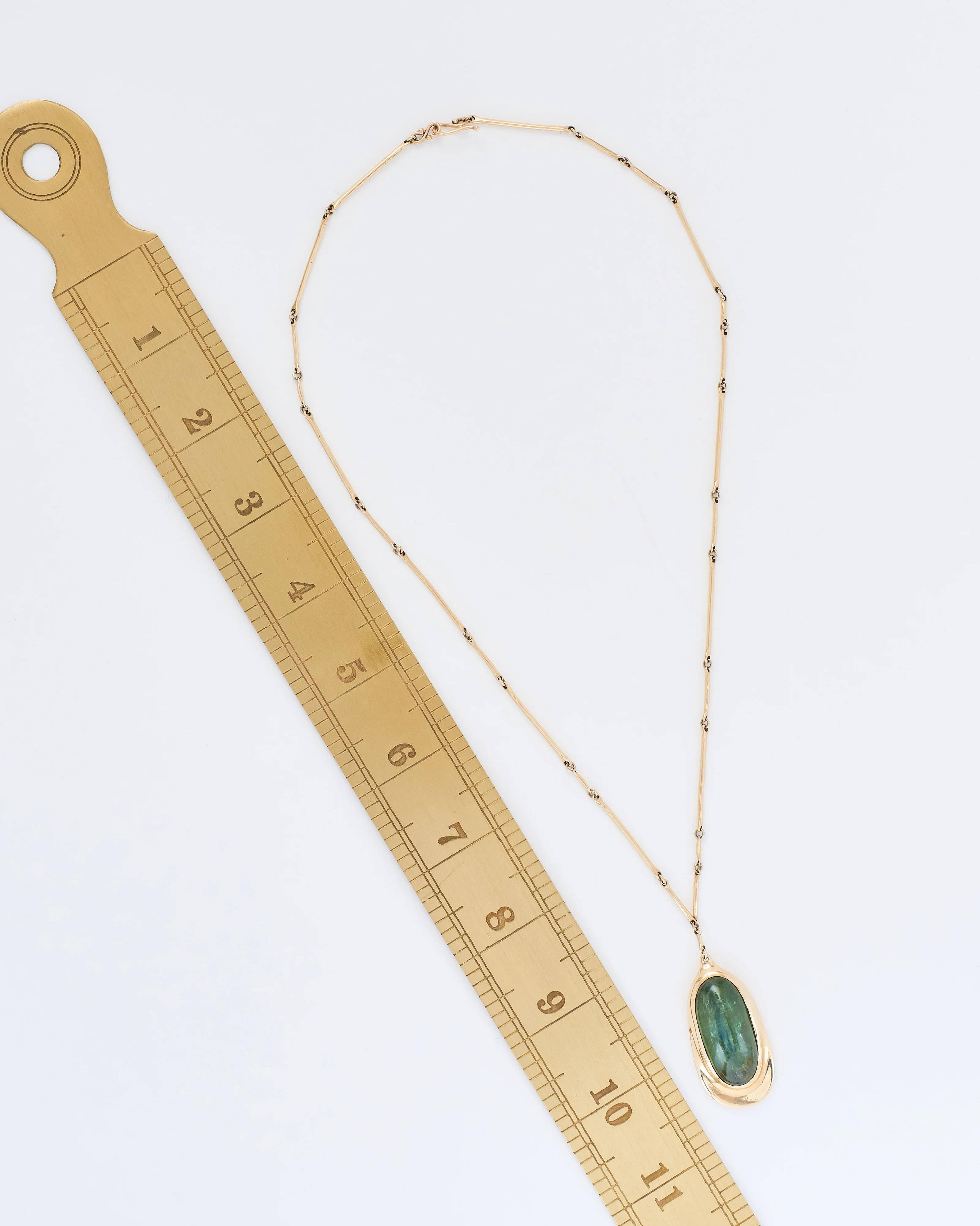 green kyanite pendant necklace - Image 7