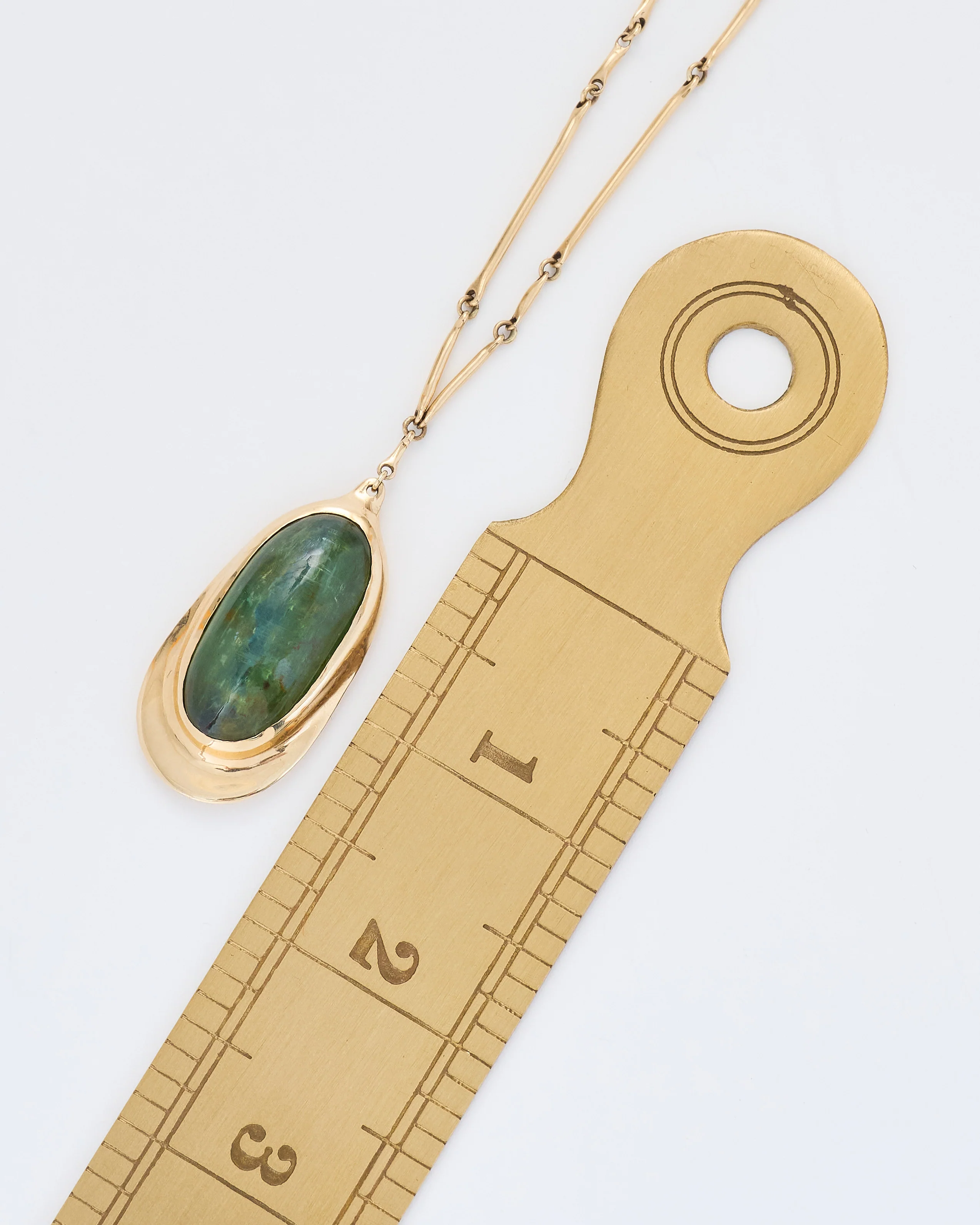 green kyanite pendant necklace - Image 8
