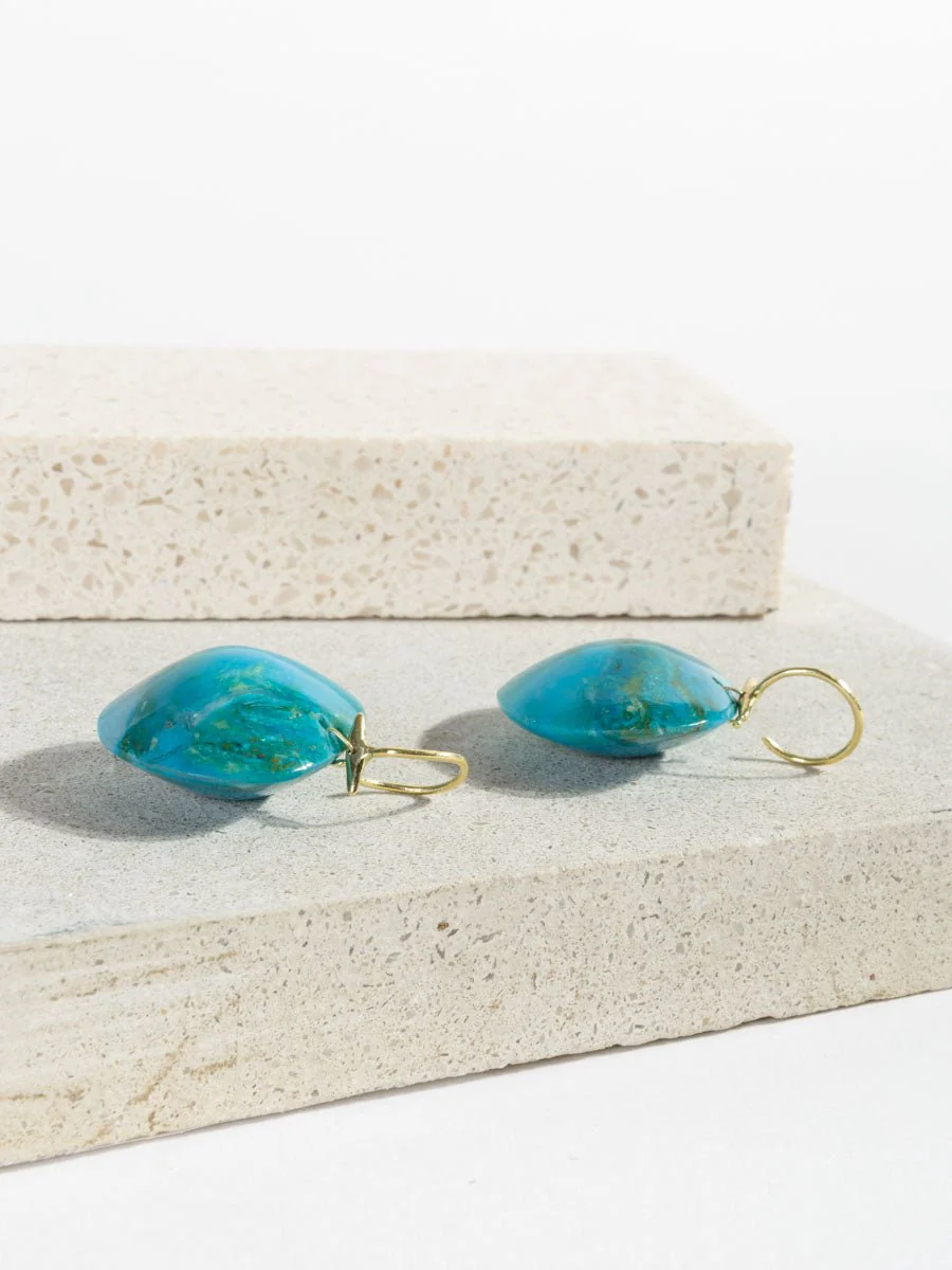paraiba opal earrings - Image 3