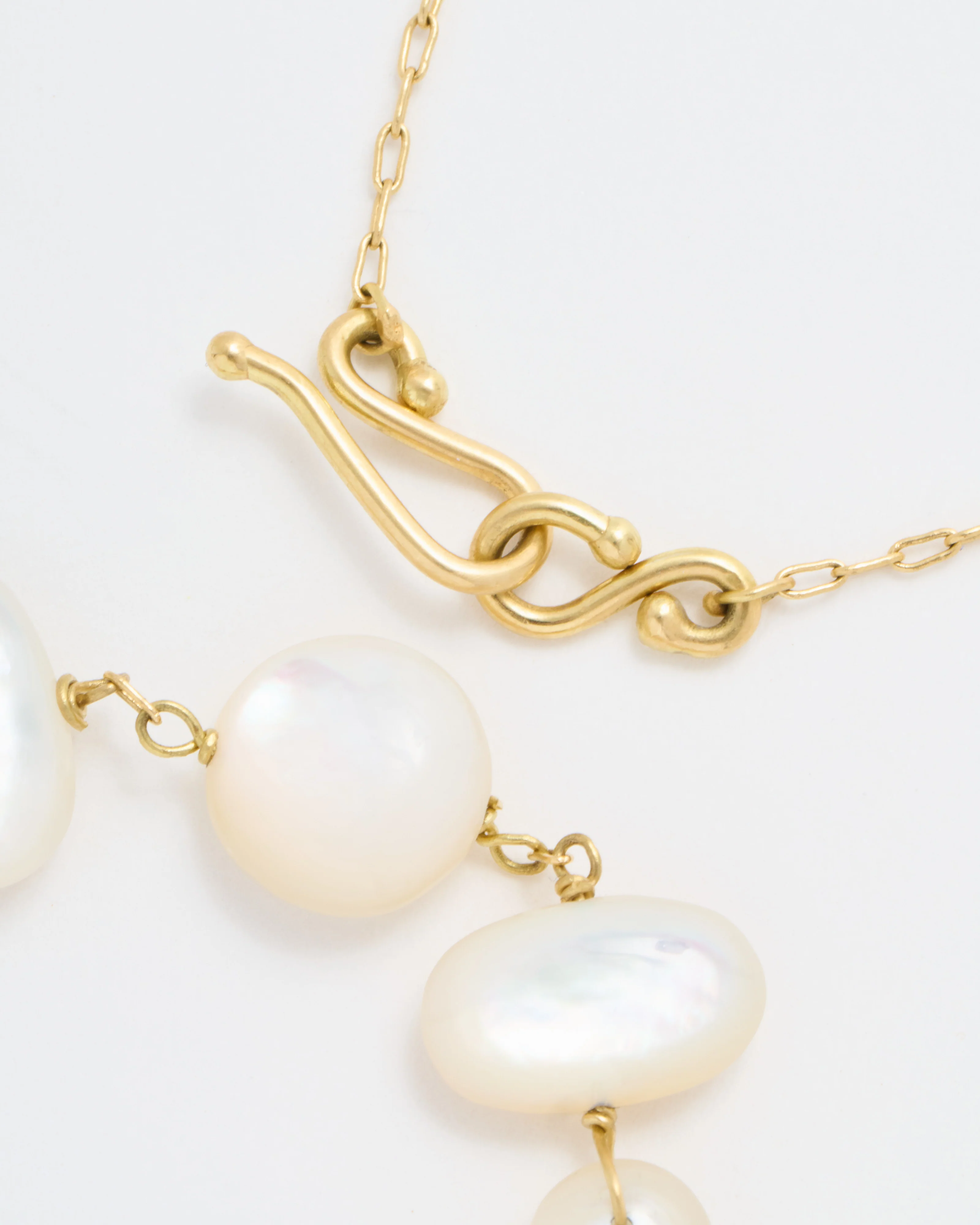 mini double cross mother of pearl necklace - Image 5