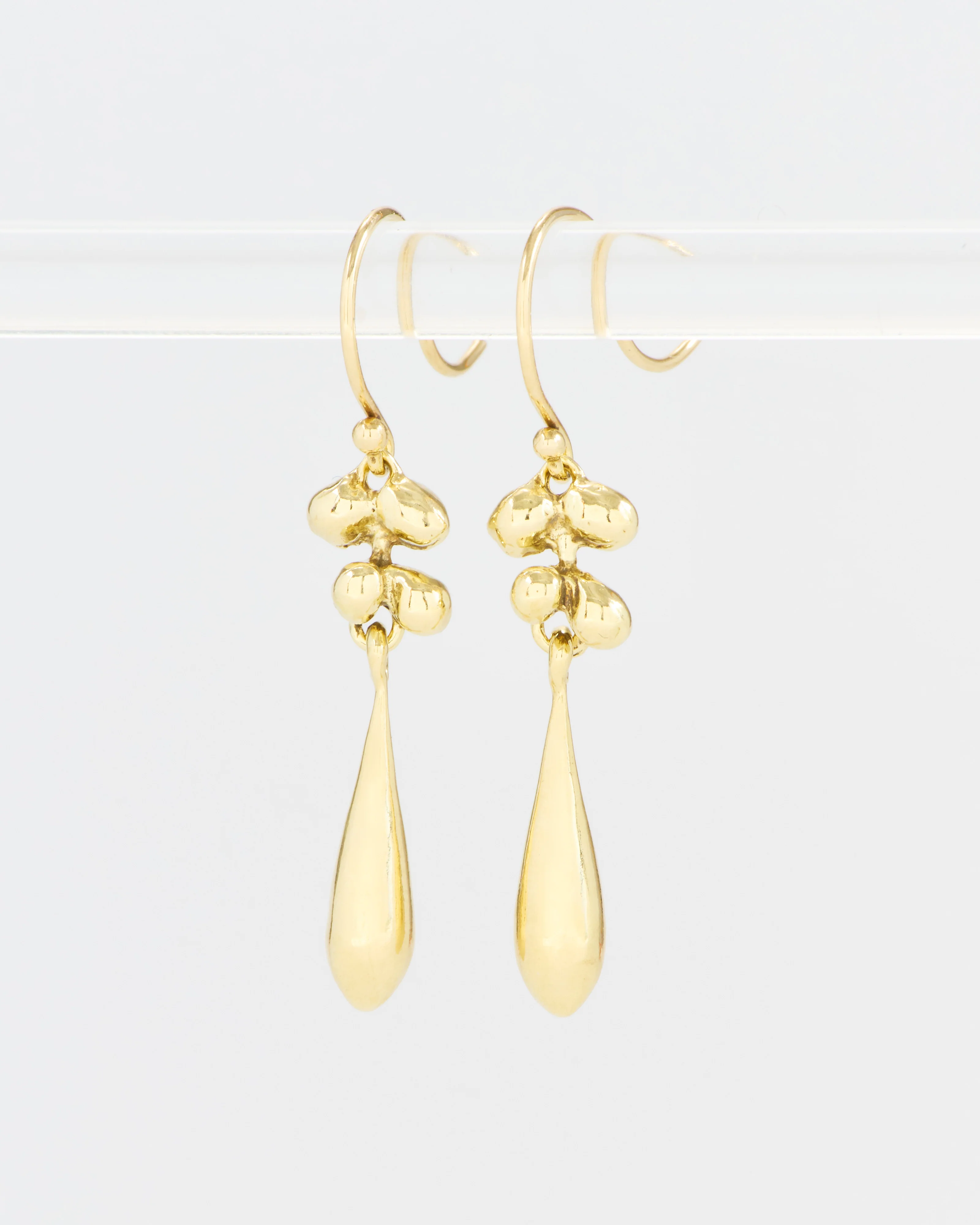 molten cluster long drop earrings - Image 3
