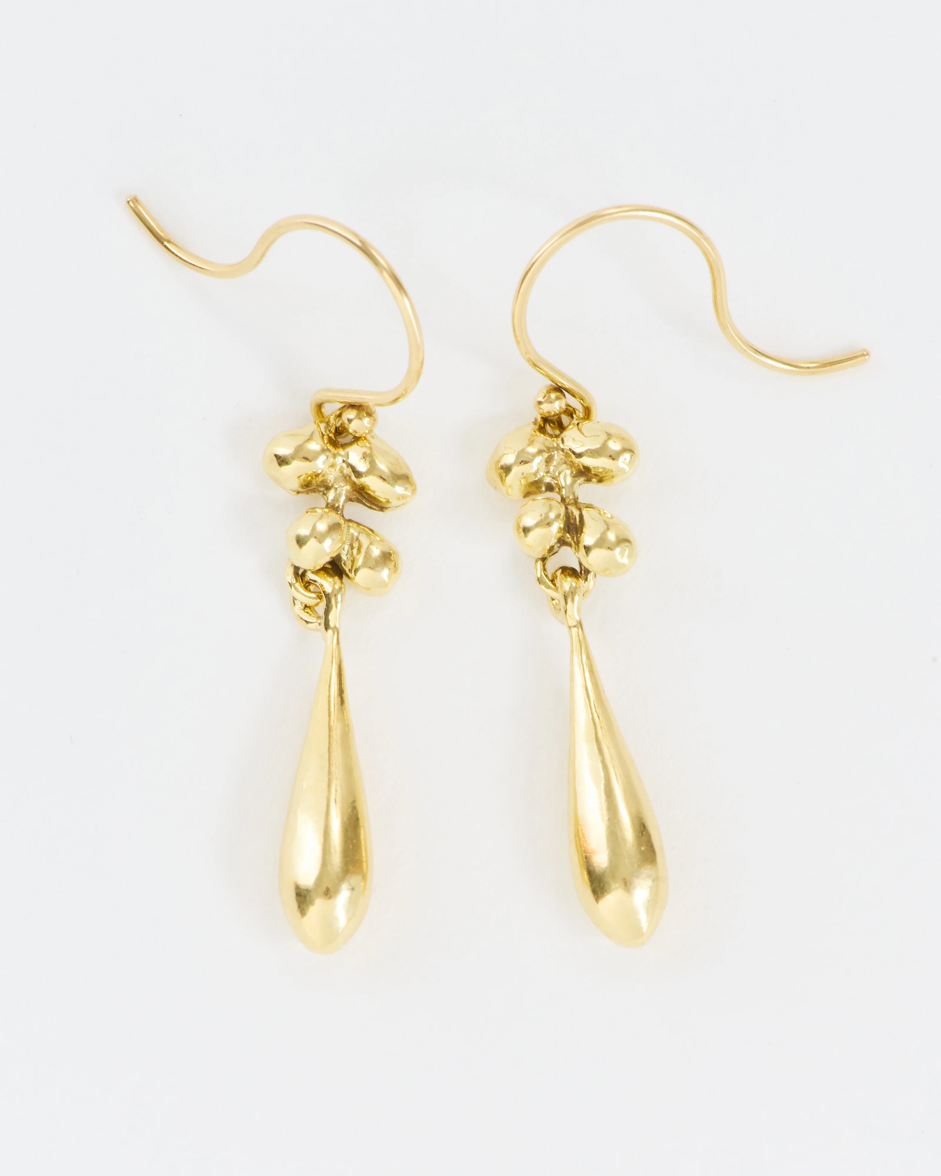 molten cluster long drop earrings - Image 4