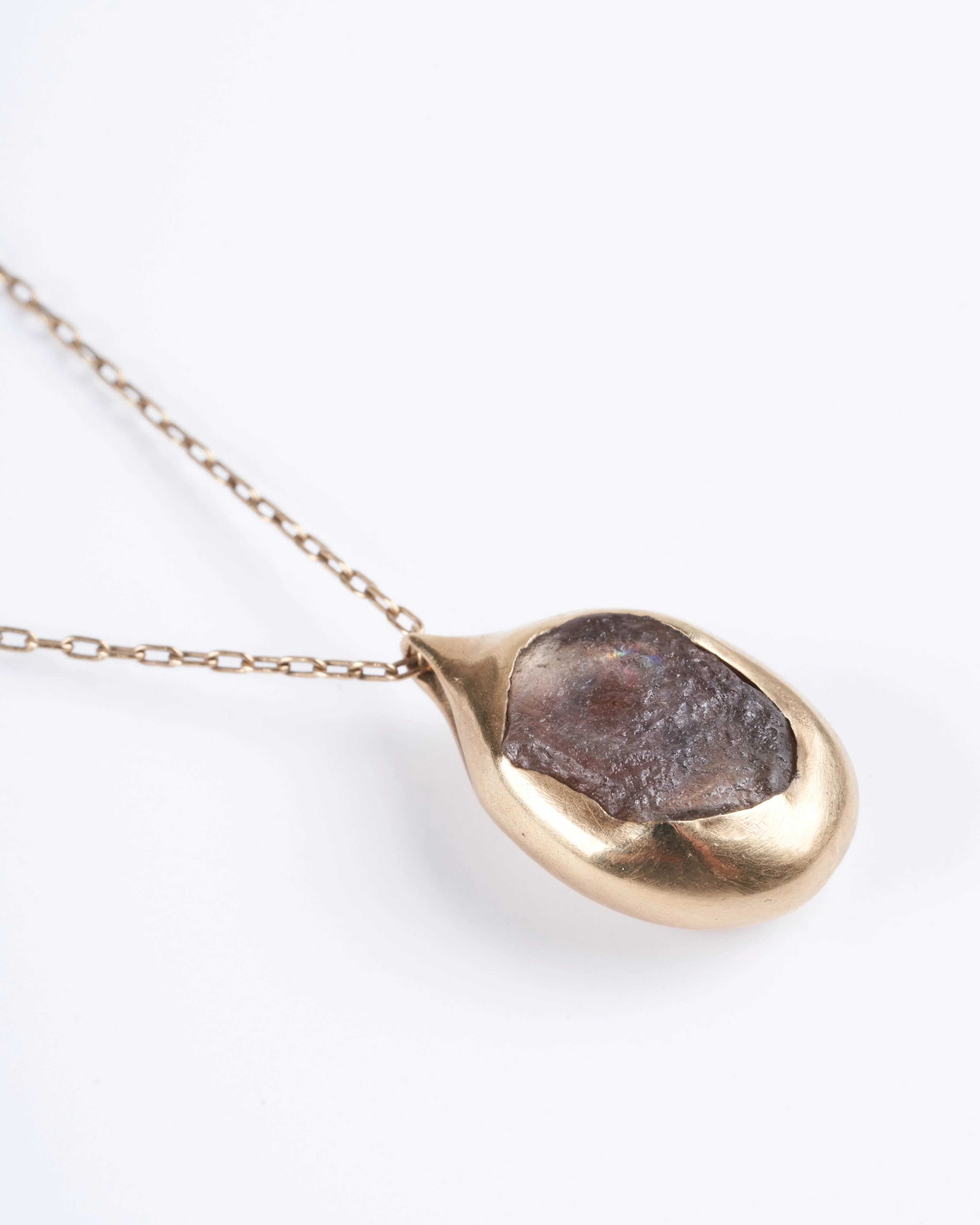 montana sapphire pendant w/18k - gold - Image 2