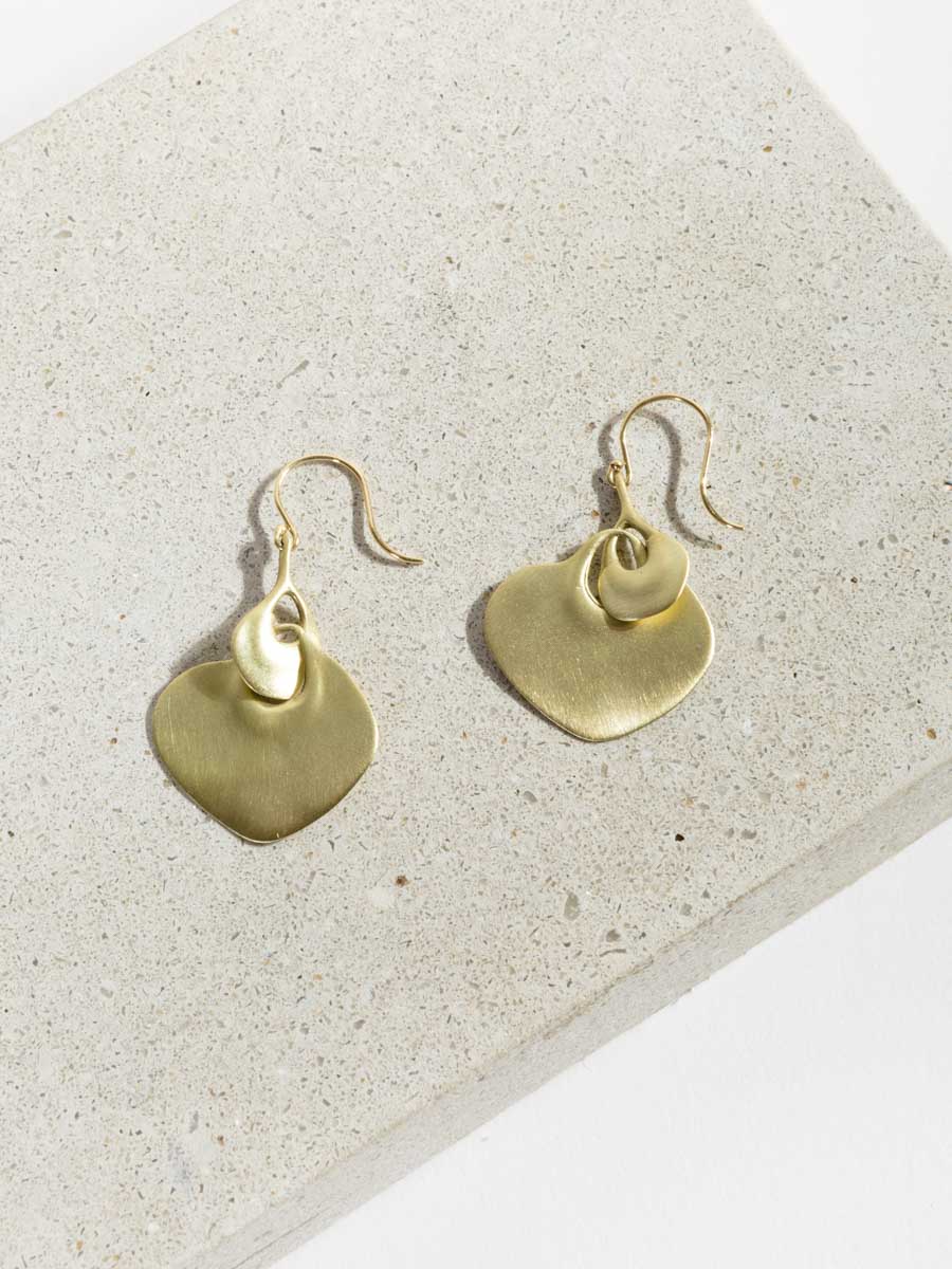peacock eye earrings