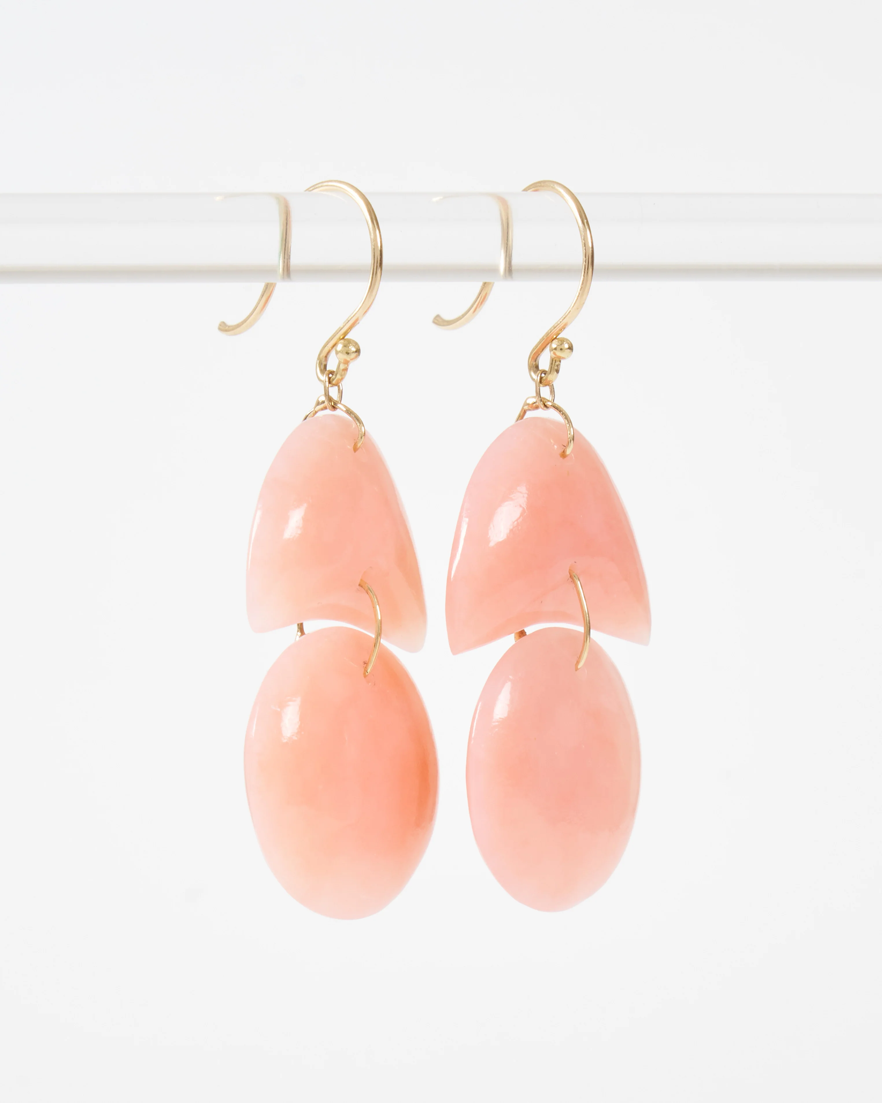 pink opal tiny arps earrings - Image 2