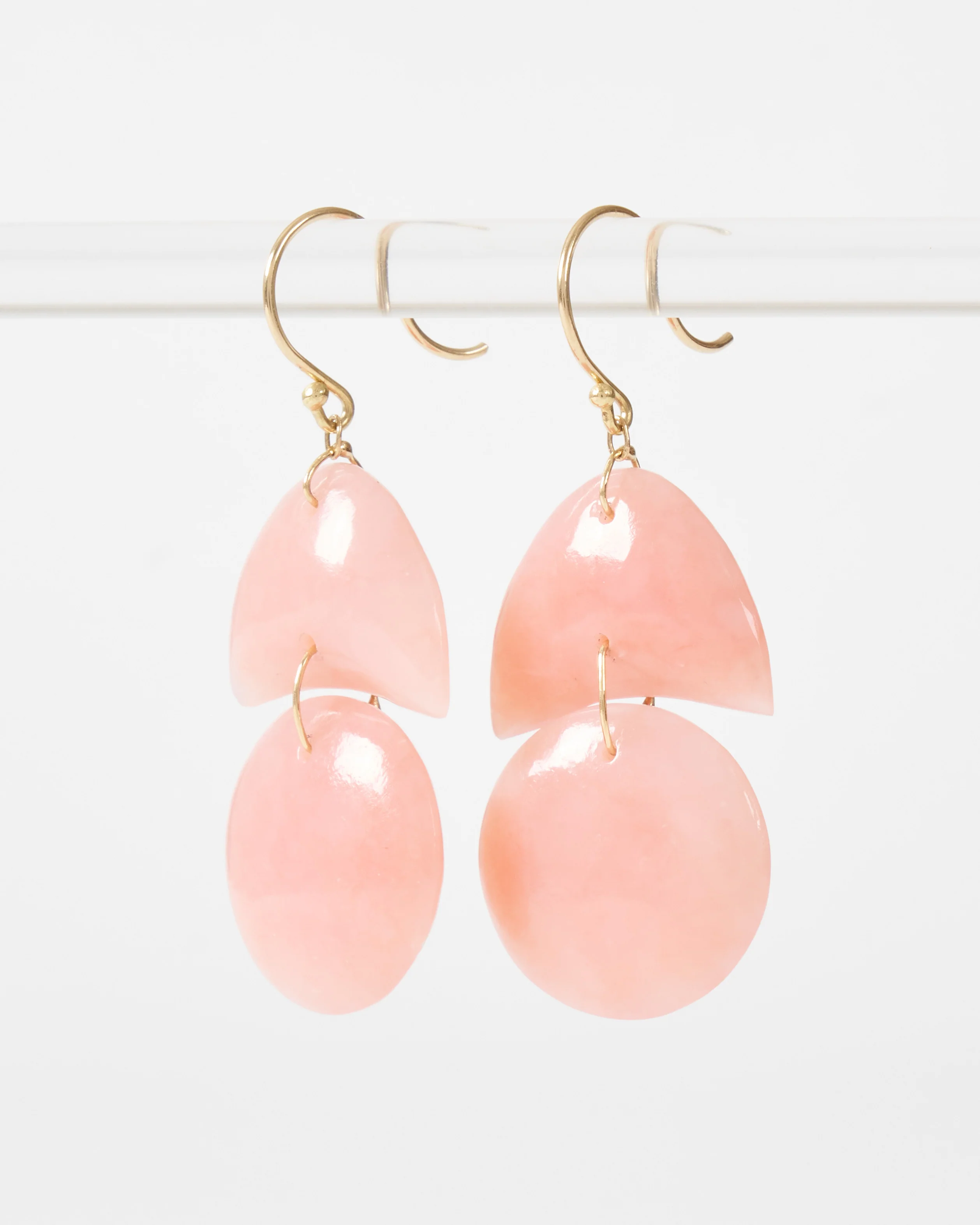 pink opal tiny arps earrings - Image 3