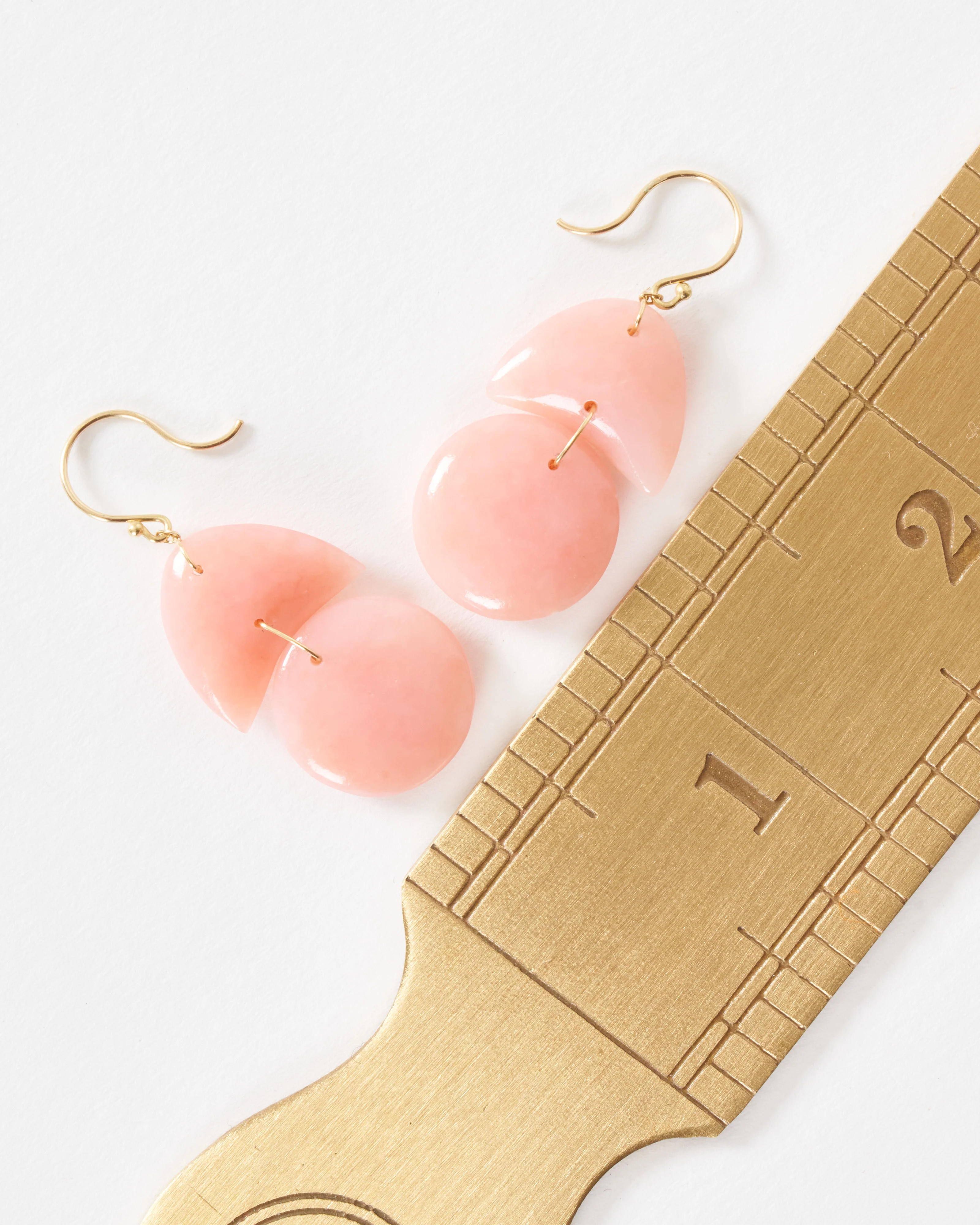 pink opal tiny arps earrings - Image 6