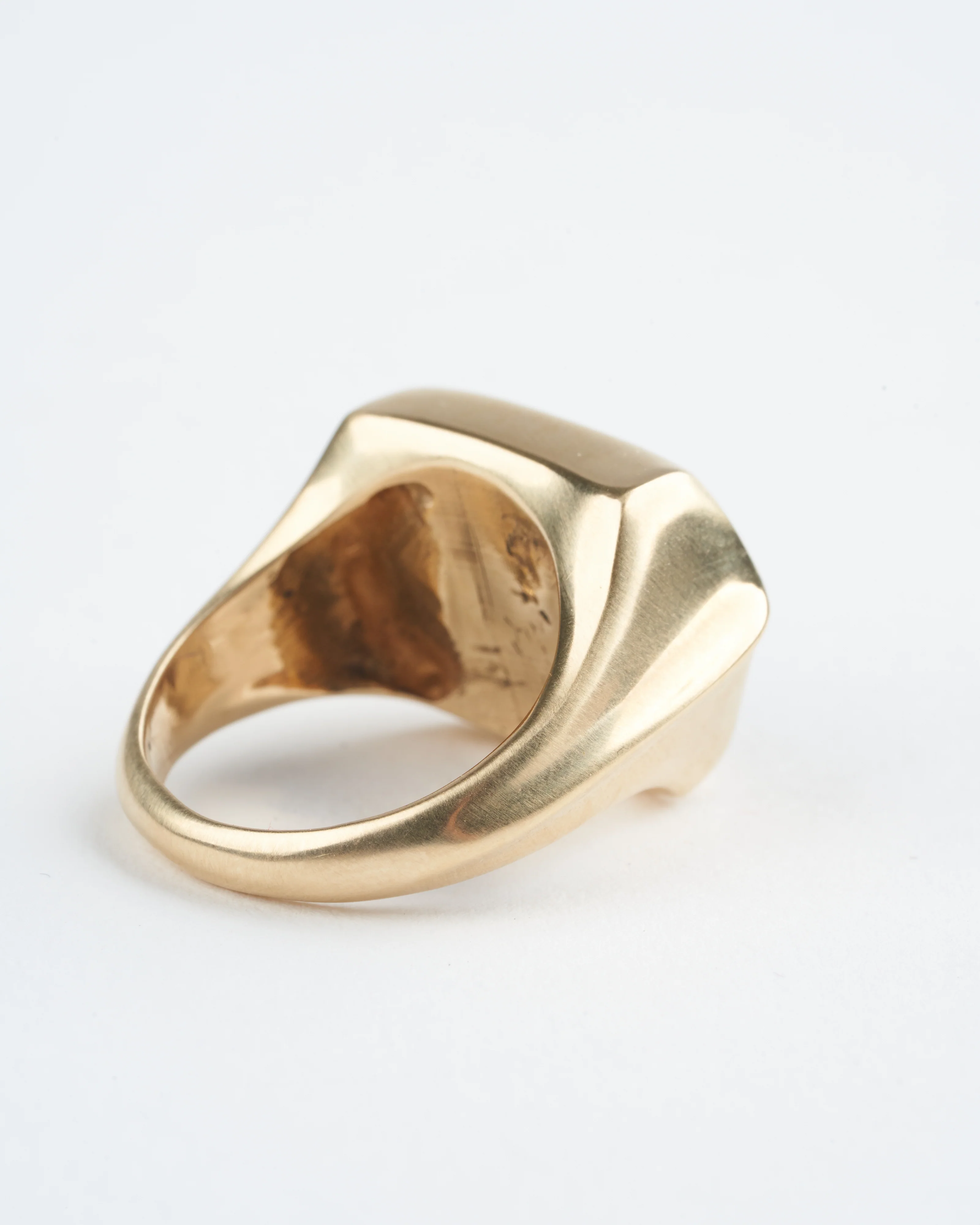 rough cut emerald ring - green/gold - Image 4