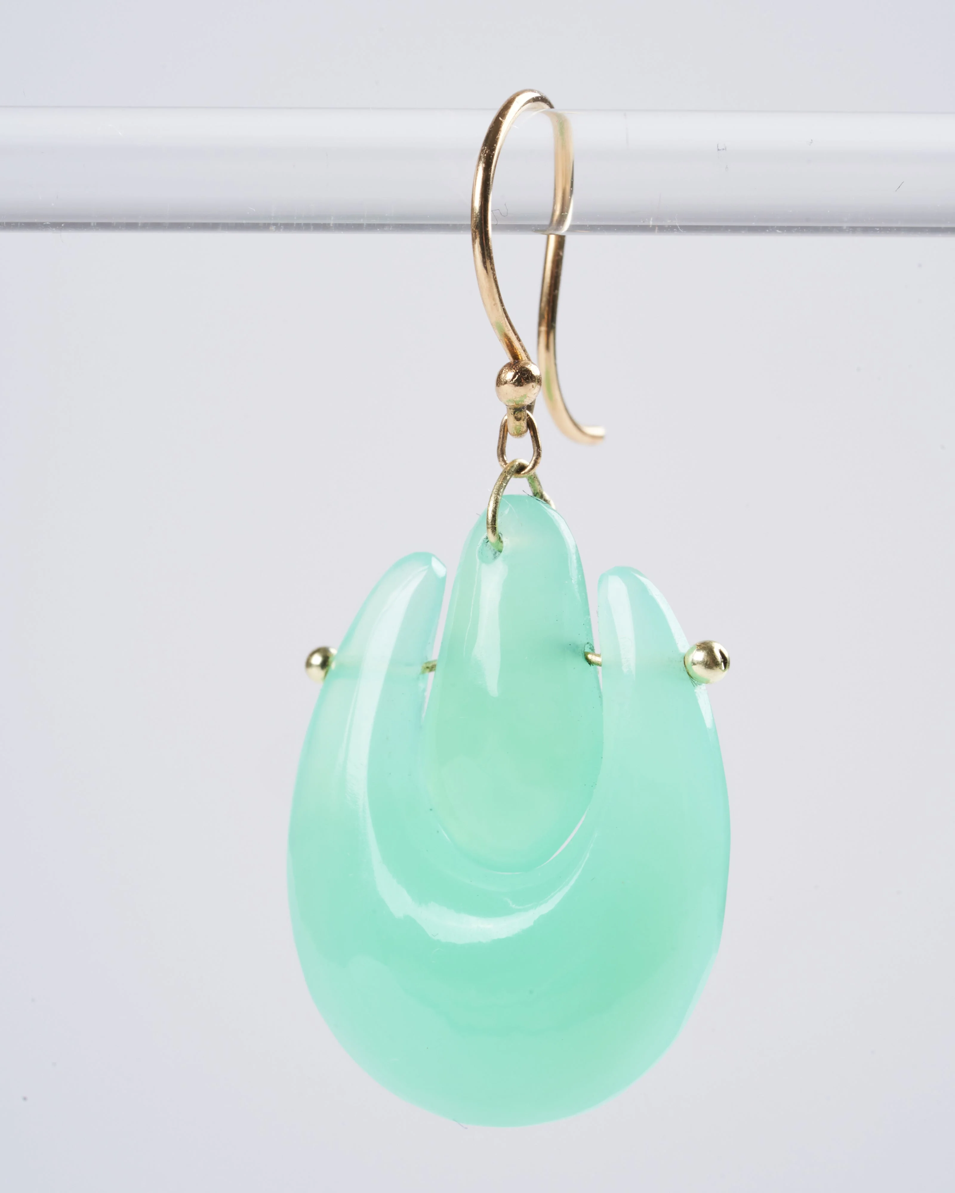 small o'keeffe chrysphrase earrings - green - Image 3