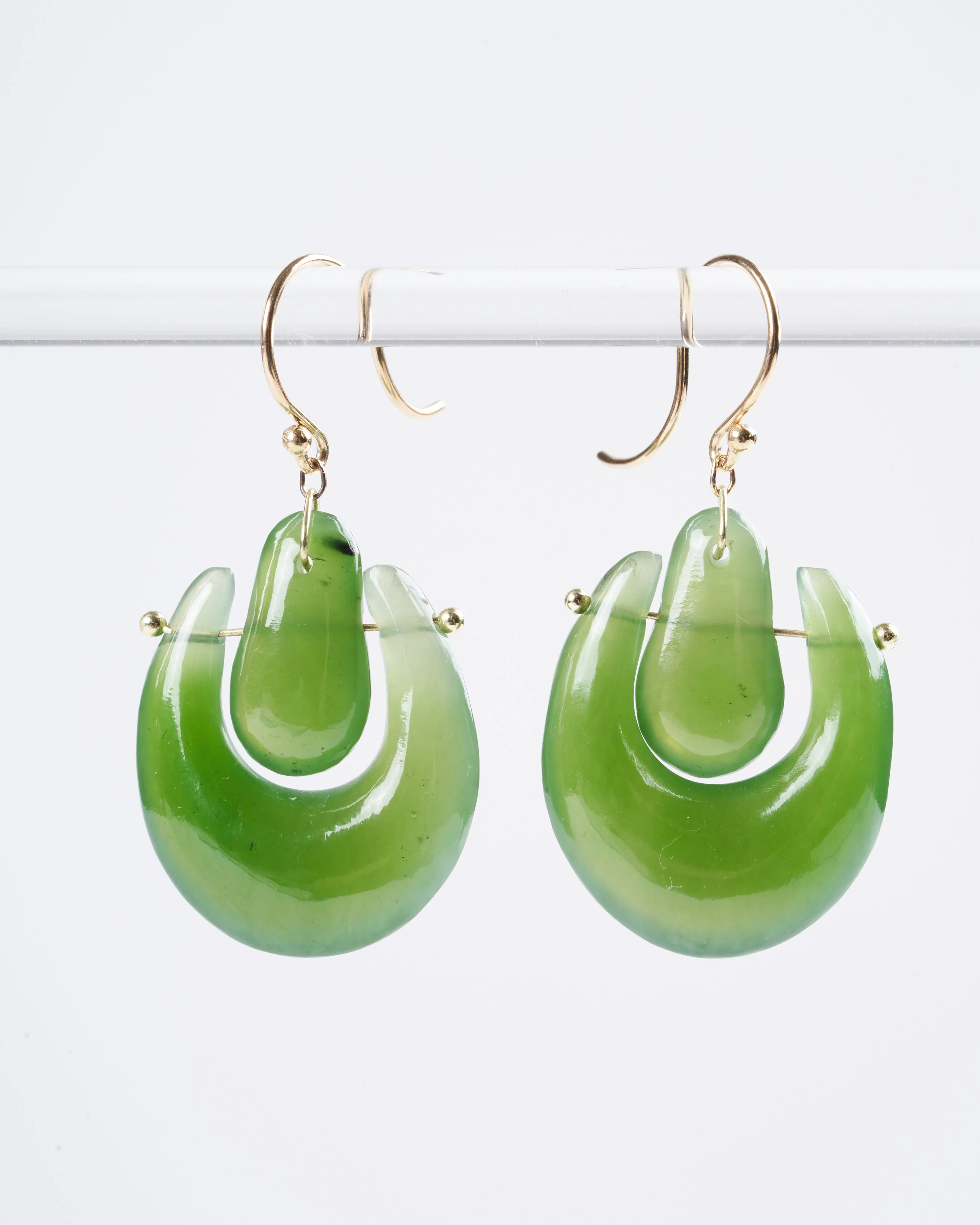 small o'keeffe jade earrings - dk green - Image 2