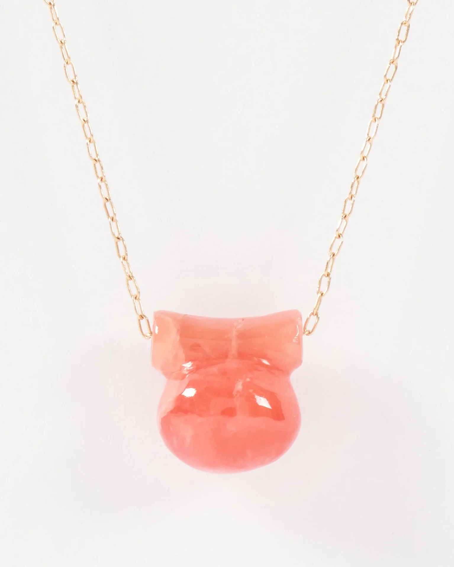 small rhodocrosite etruscan bead necklace - Image 2