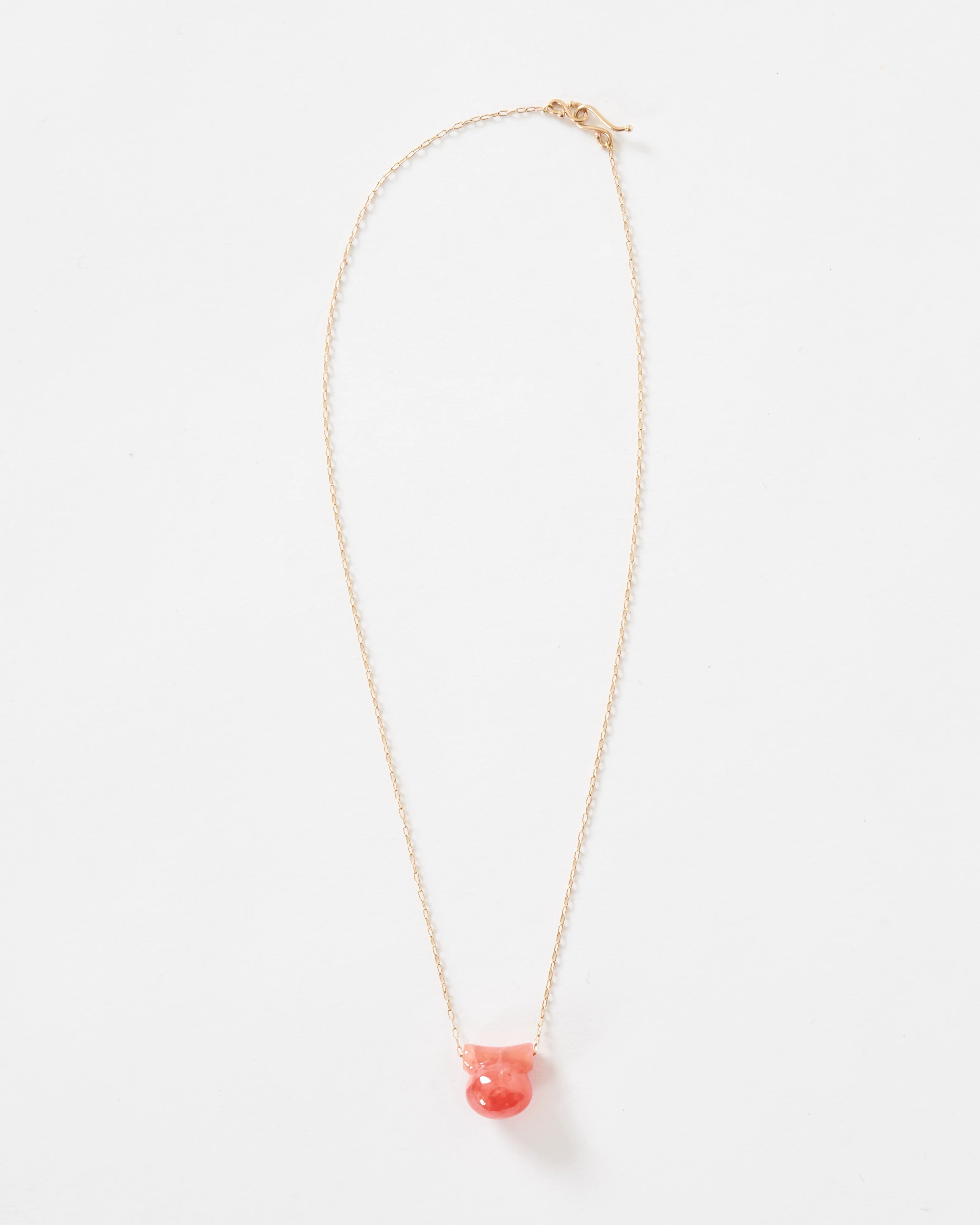 small rhodocrosite etruscan bead necklace - Image 3