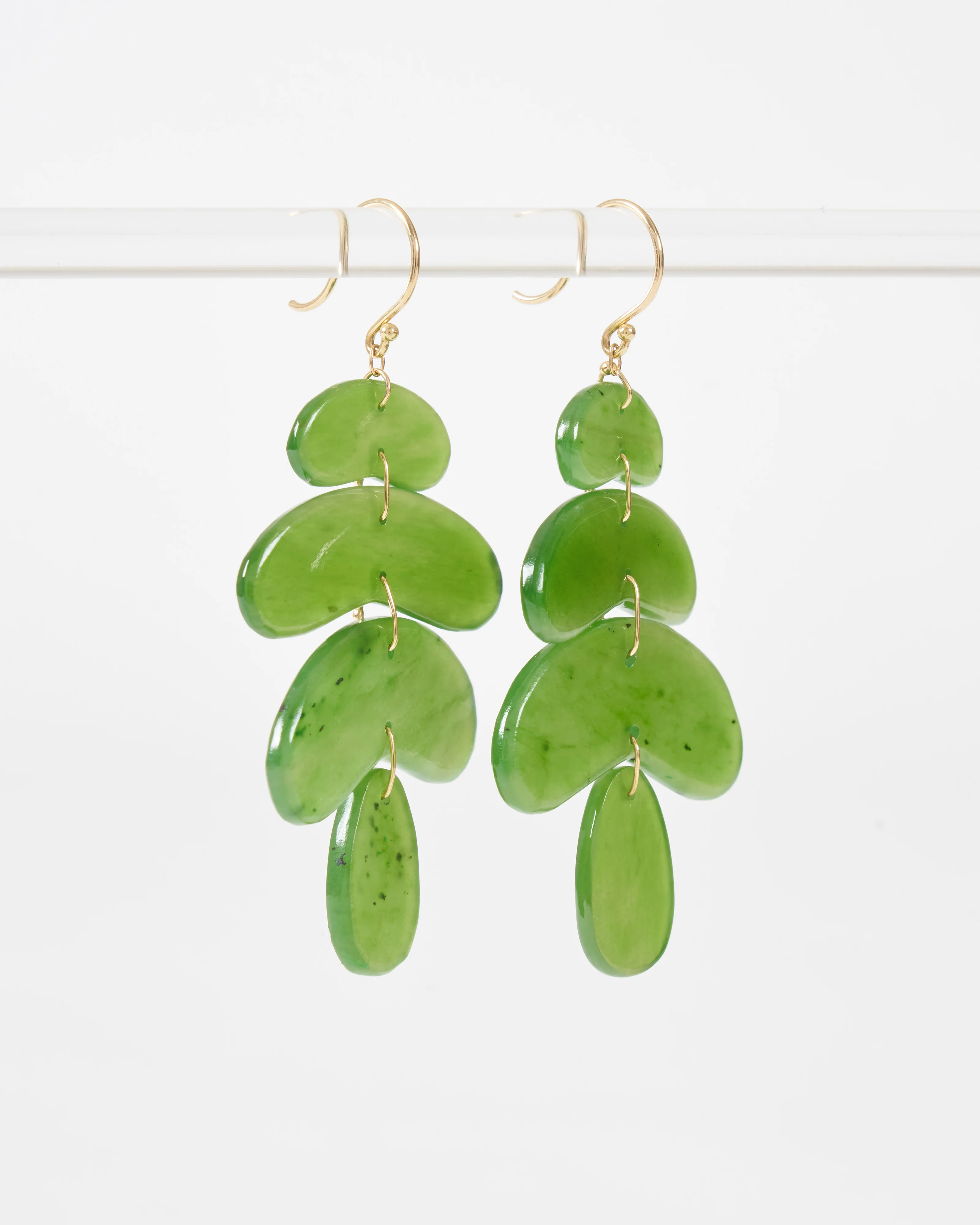 small totem jade earrings - Image 2