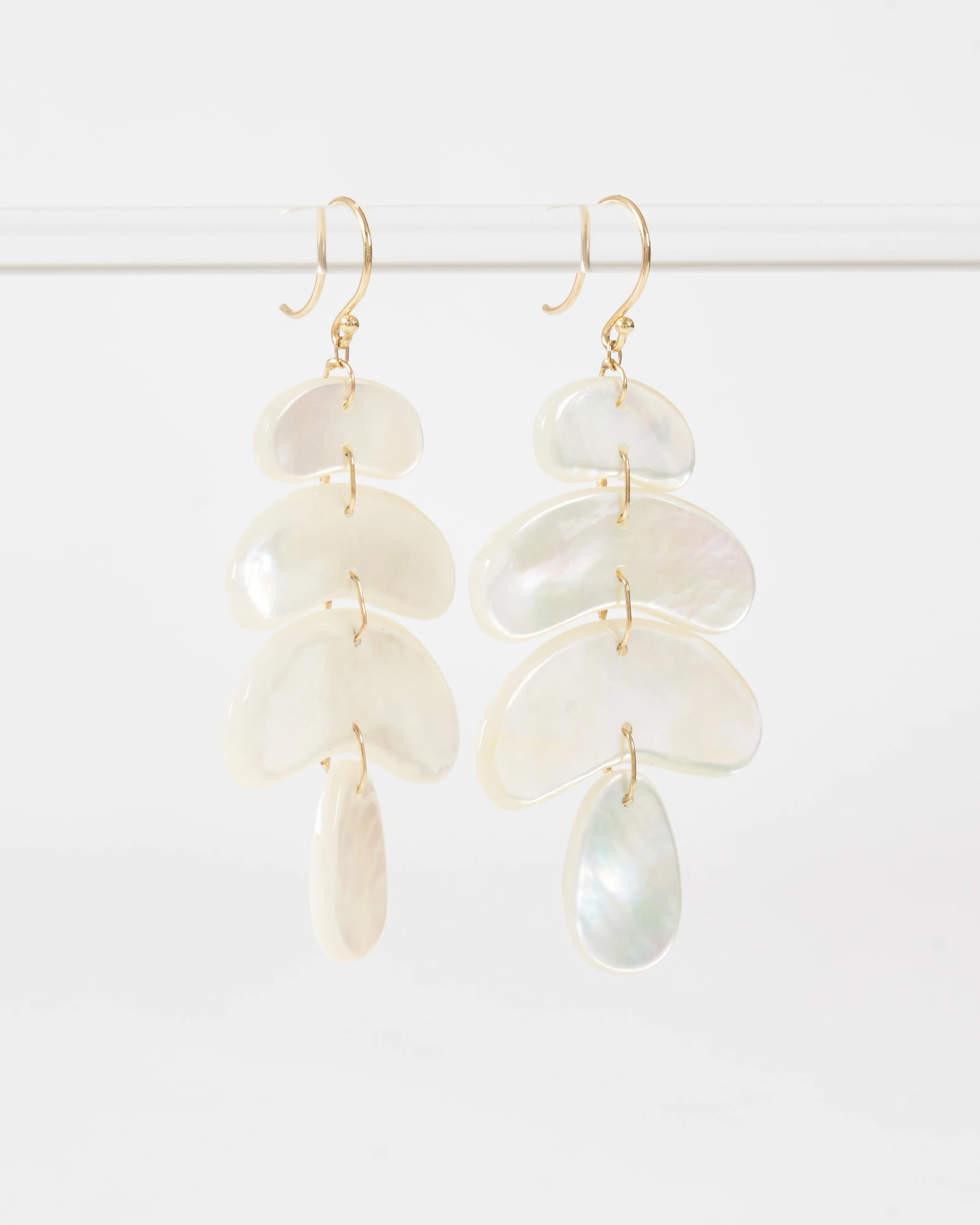 small totem mother of pearl earrings - Image 2