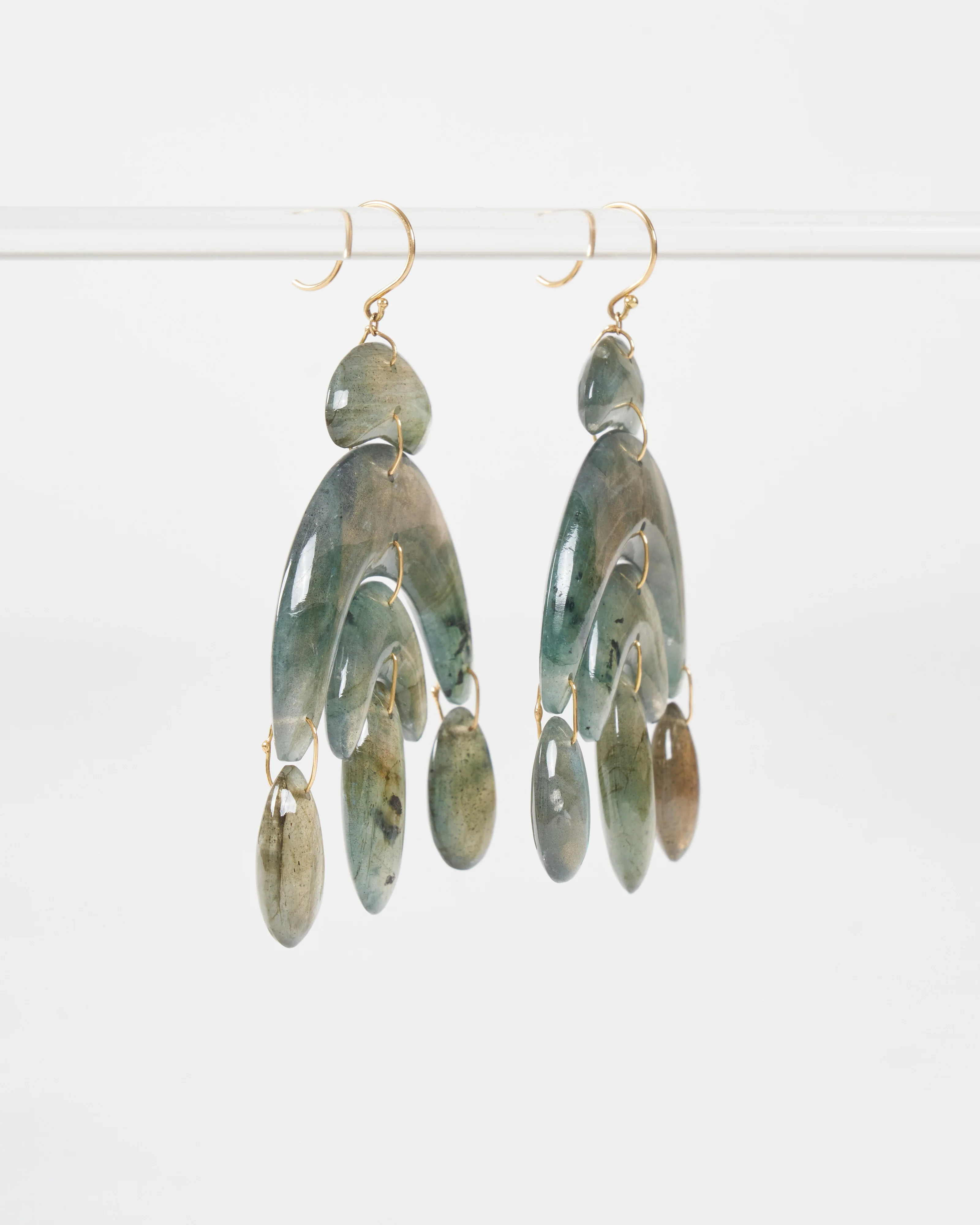 totem chandelier labradorite earrings - Image 2