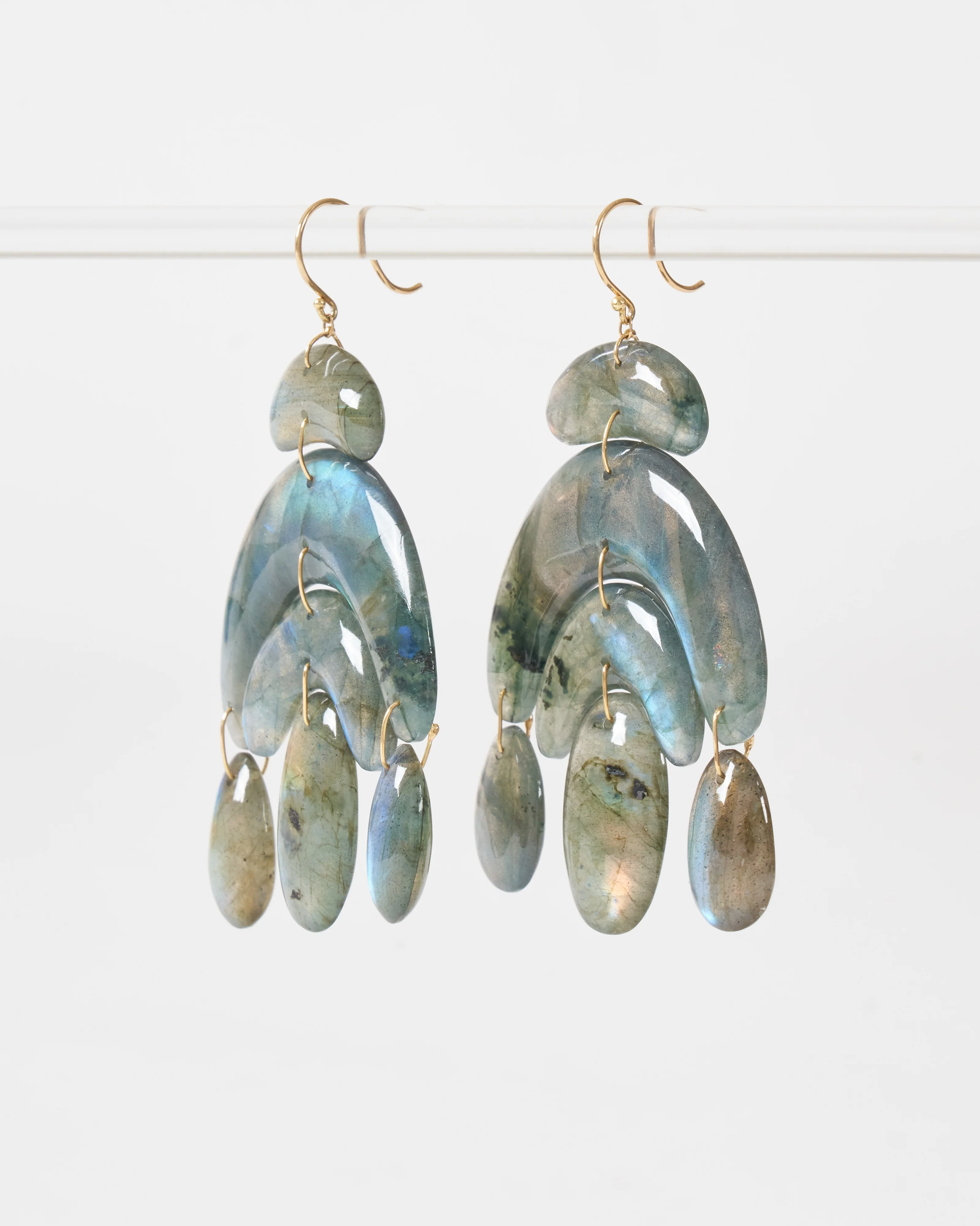 totem chandelier labradorite earrings - Image 3