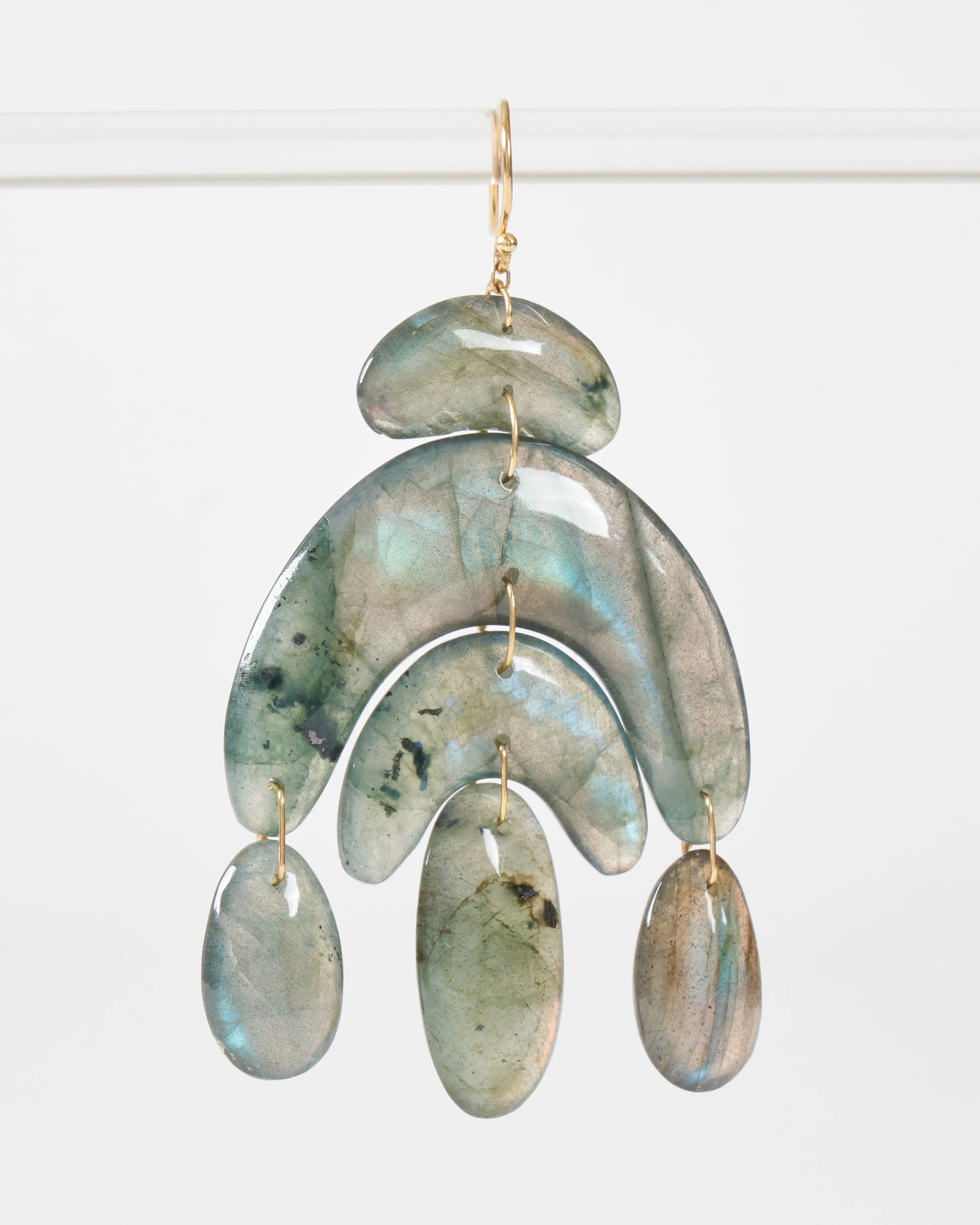 totem chandelier labradorite earrings - Image 4