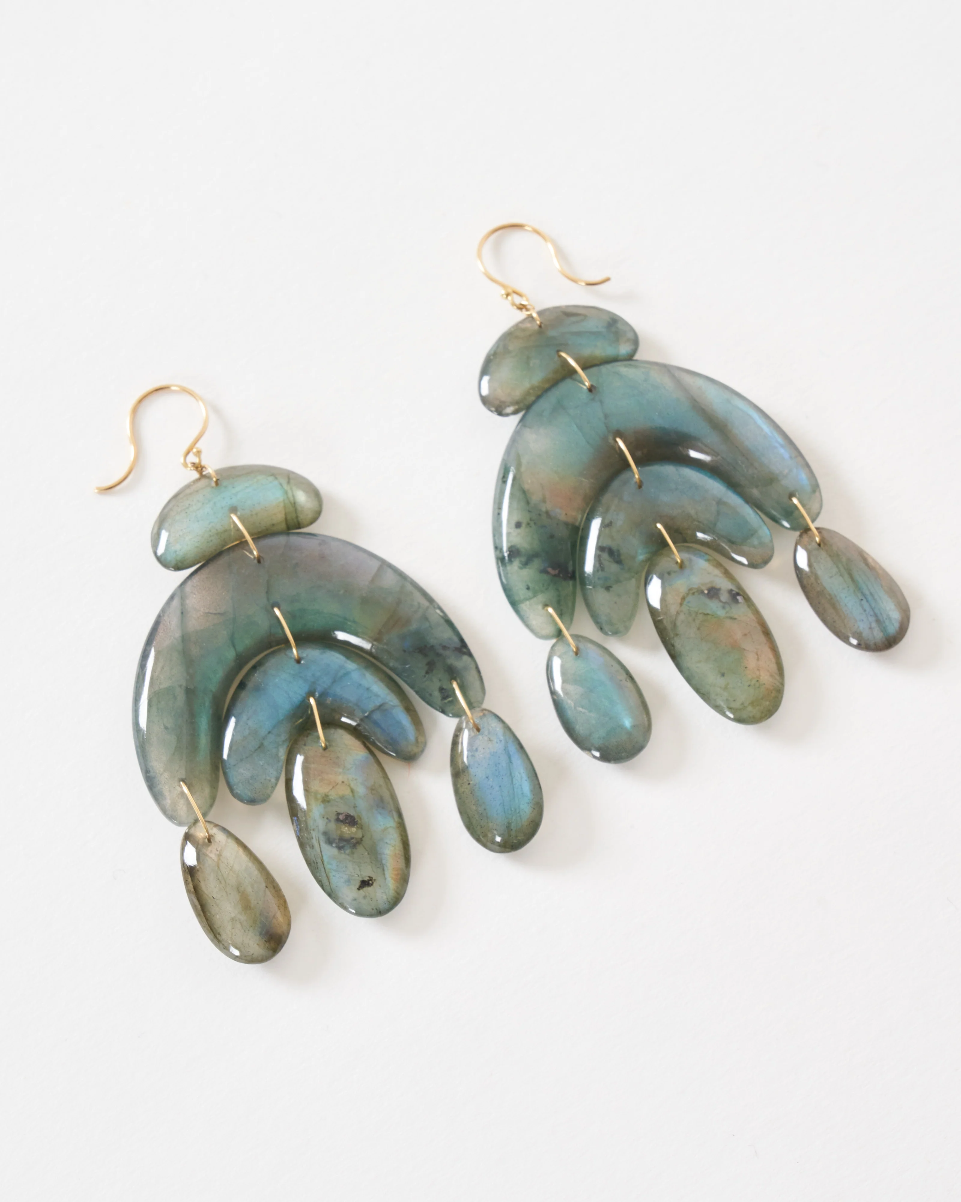 totem chandelier labradorite earrings - Image 5