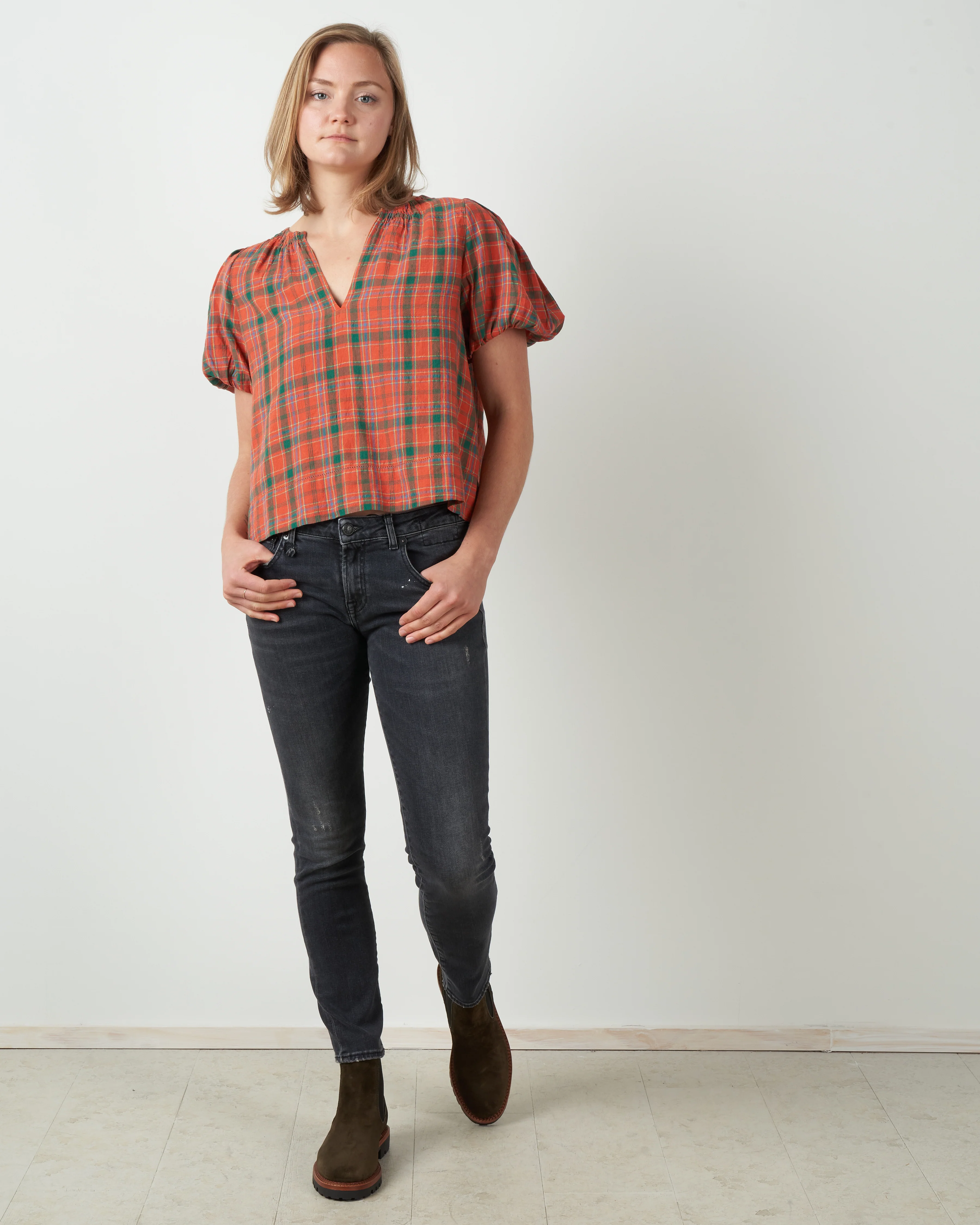 the bell top - holly plaid - Image 4