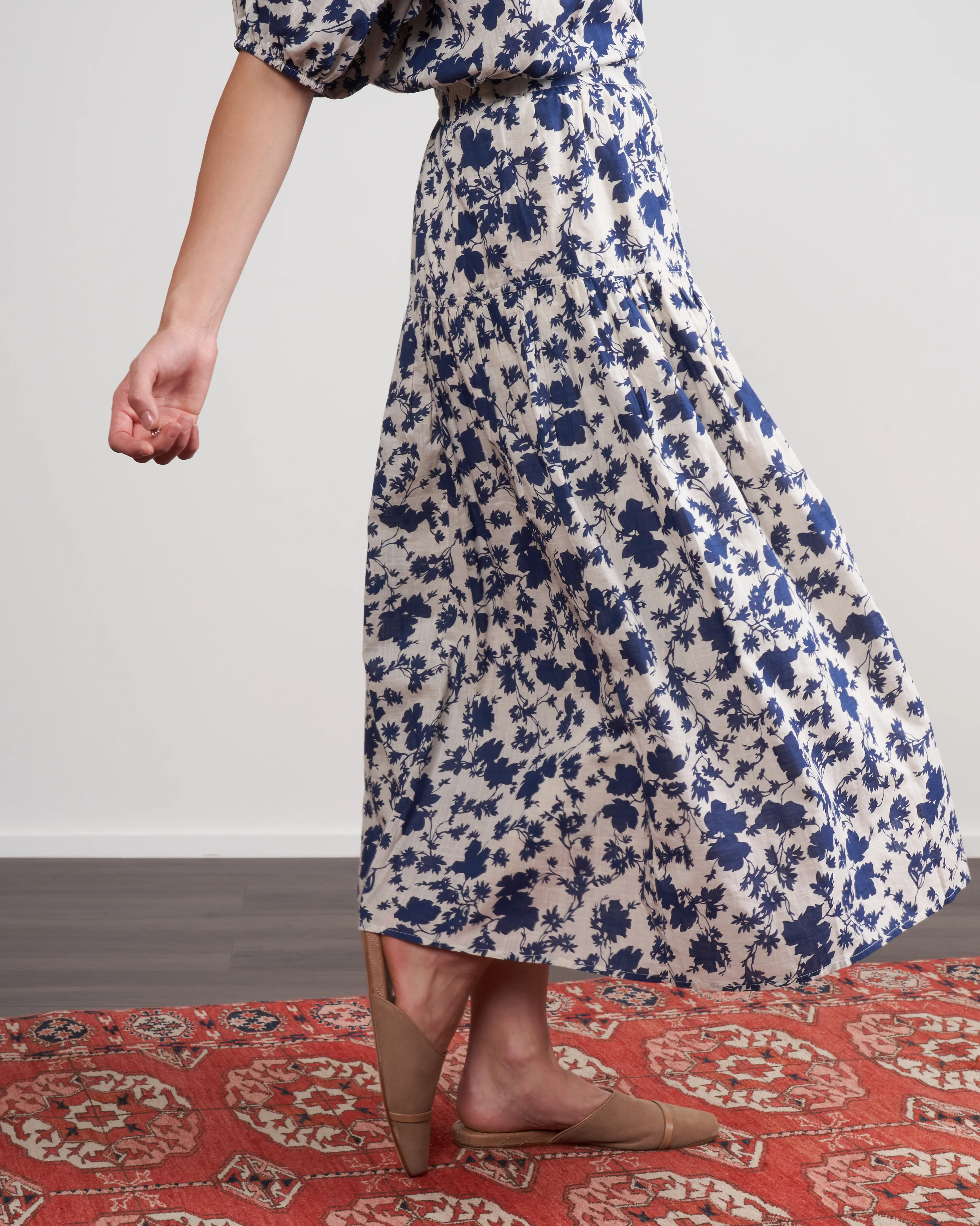 the boating skirt - autumn leaf floral - Image 3