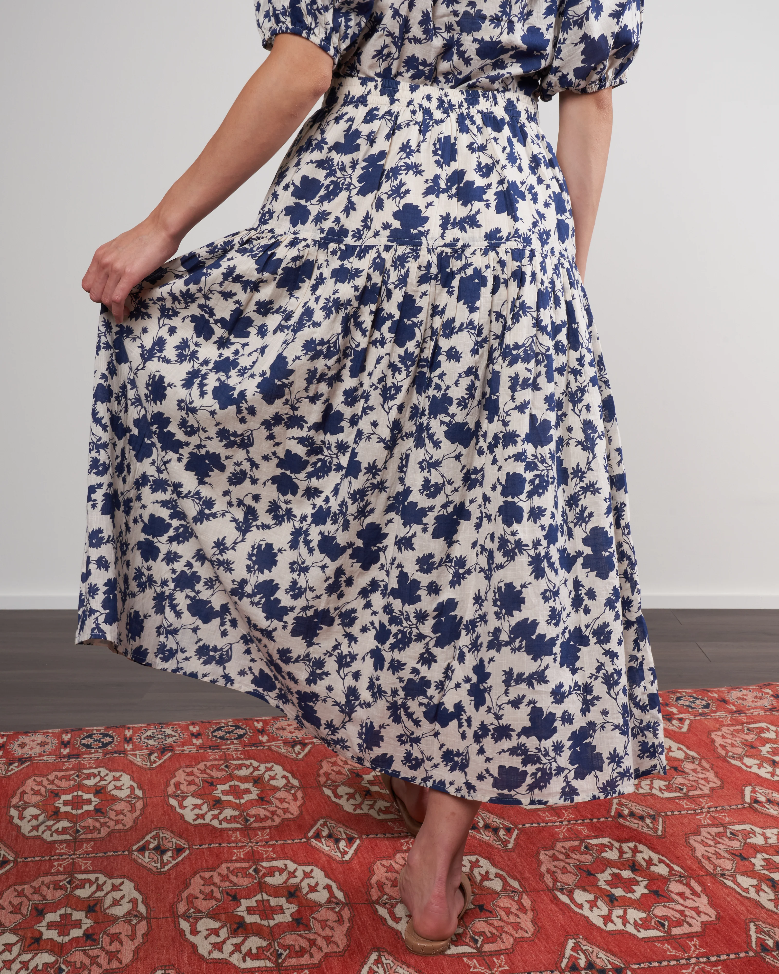 the boating skirt - autumn leaf floral - Image 4