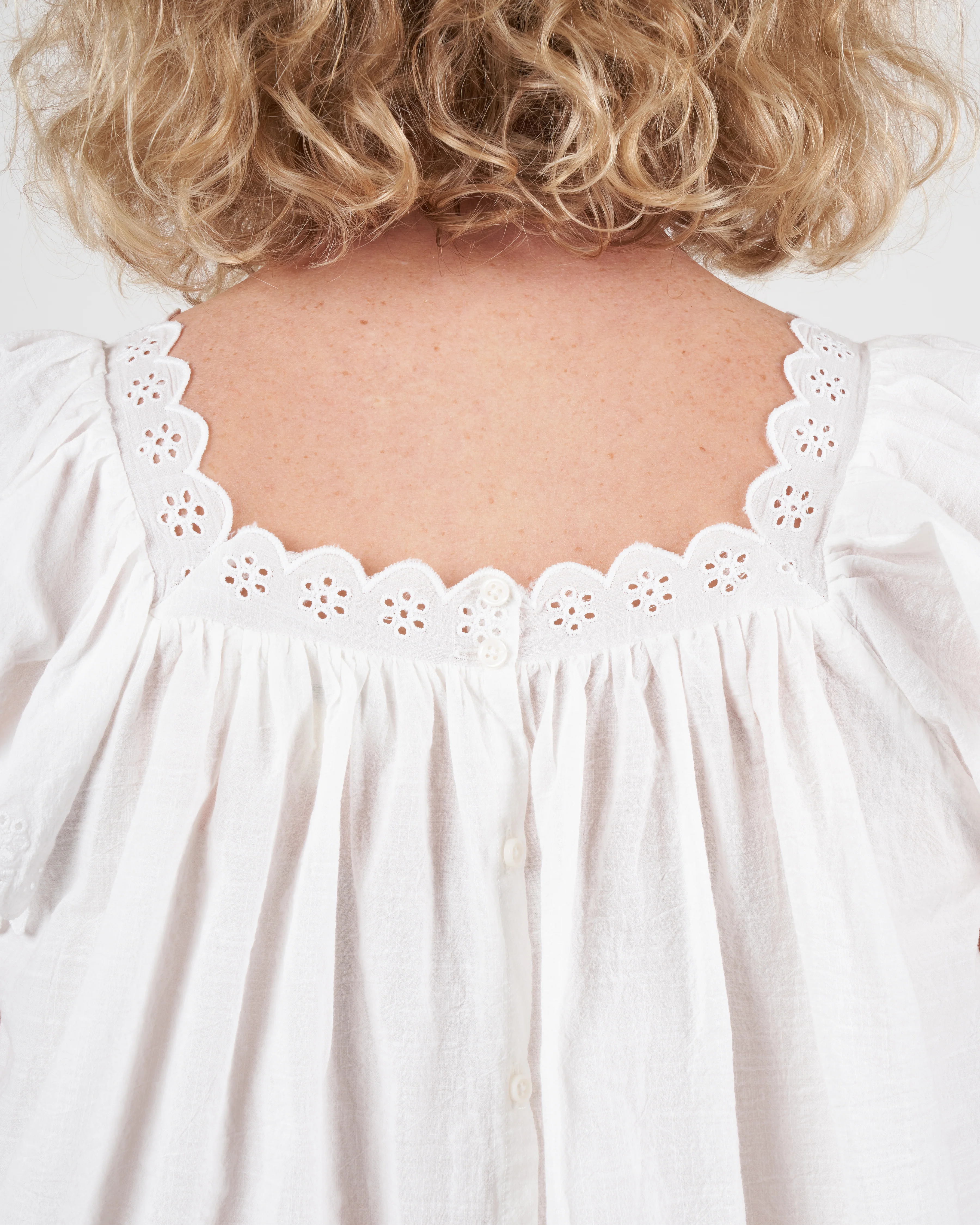 the eyelet keepsake tank - white white - Image 4