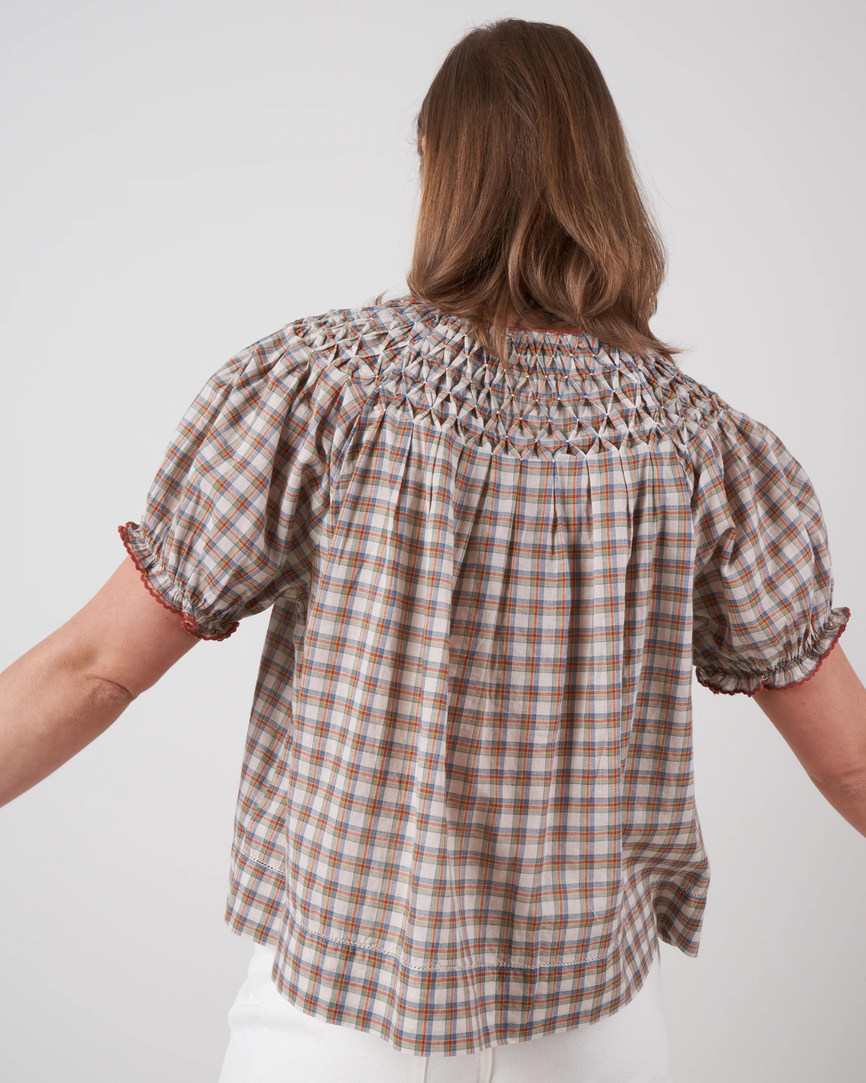 the hazel top - meadow plaid - Image 2