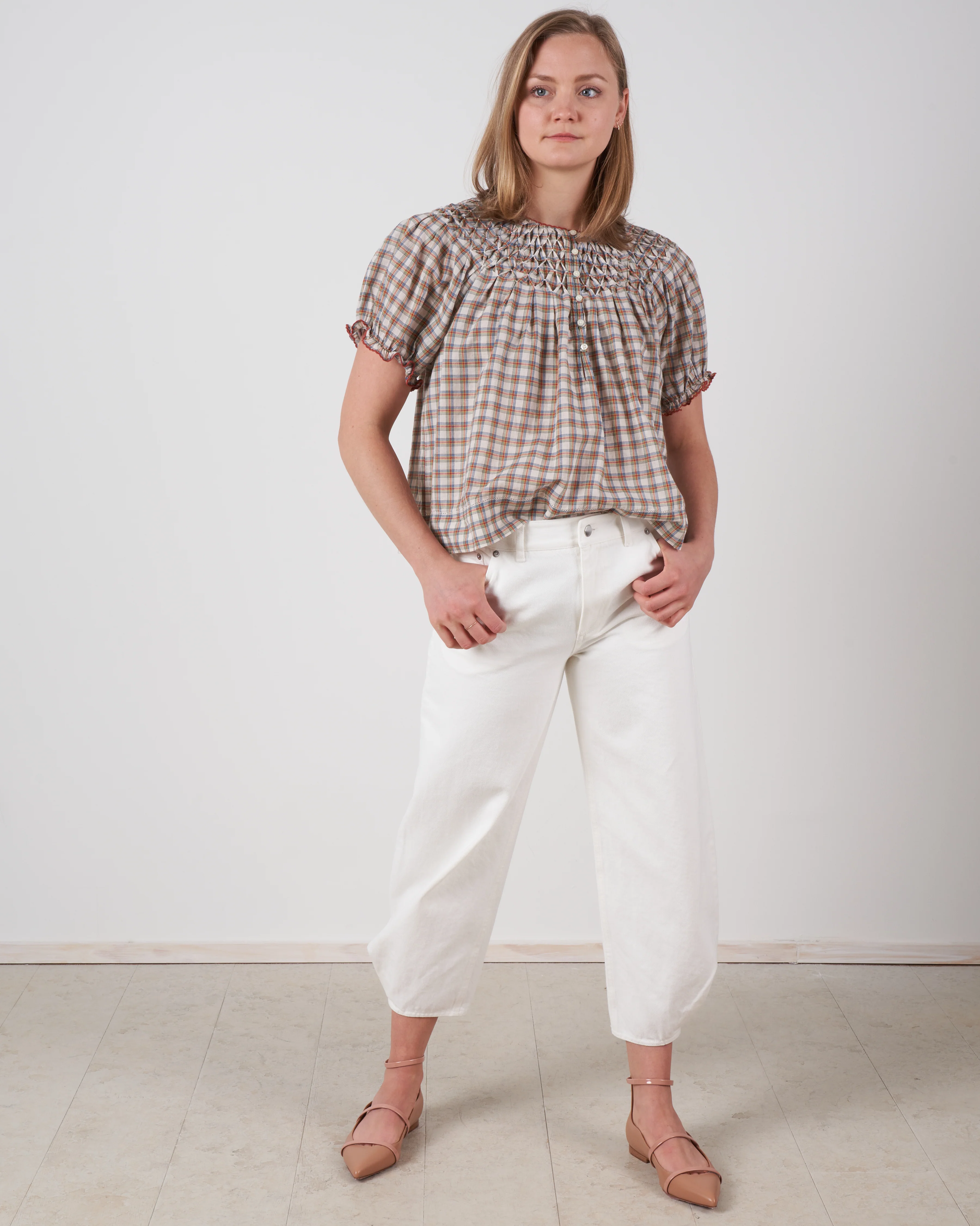 the hazel top - meadow plaid - Image 5