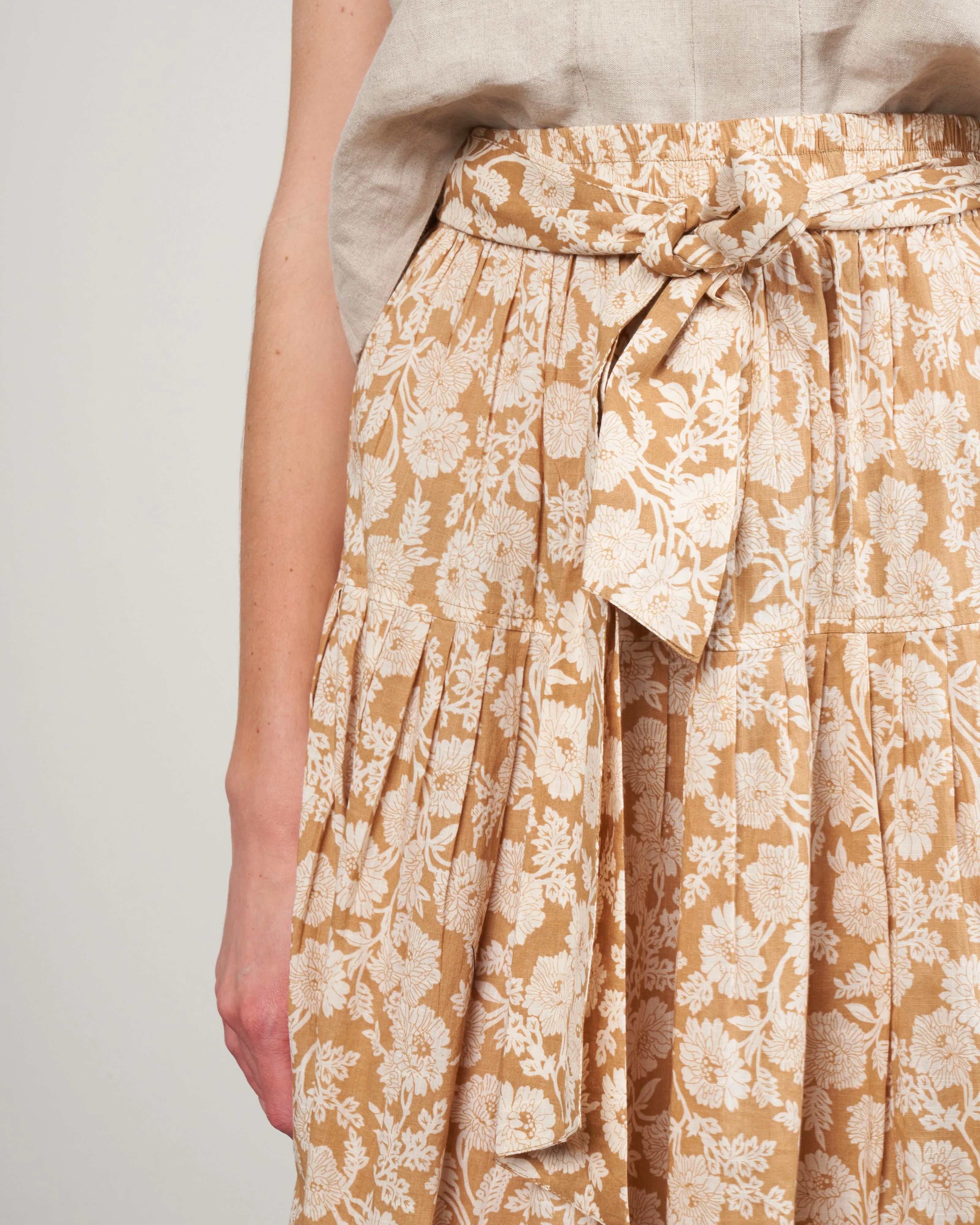 the highland skirt - oat wild brush floral - Image 5