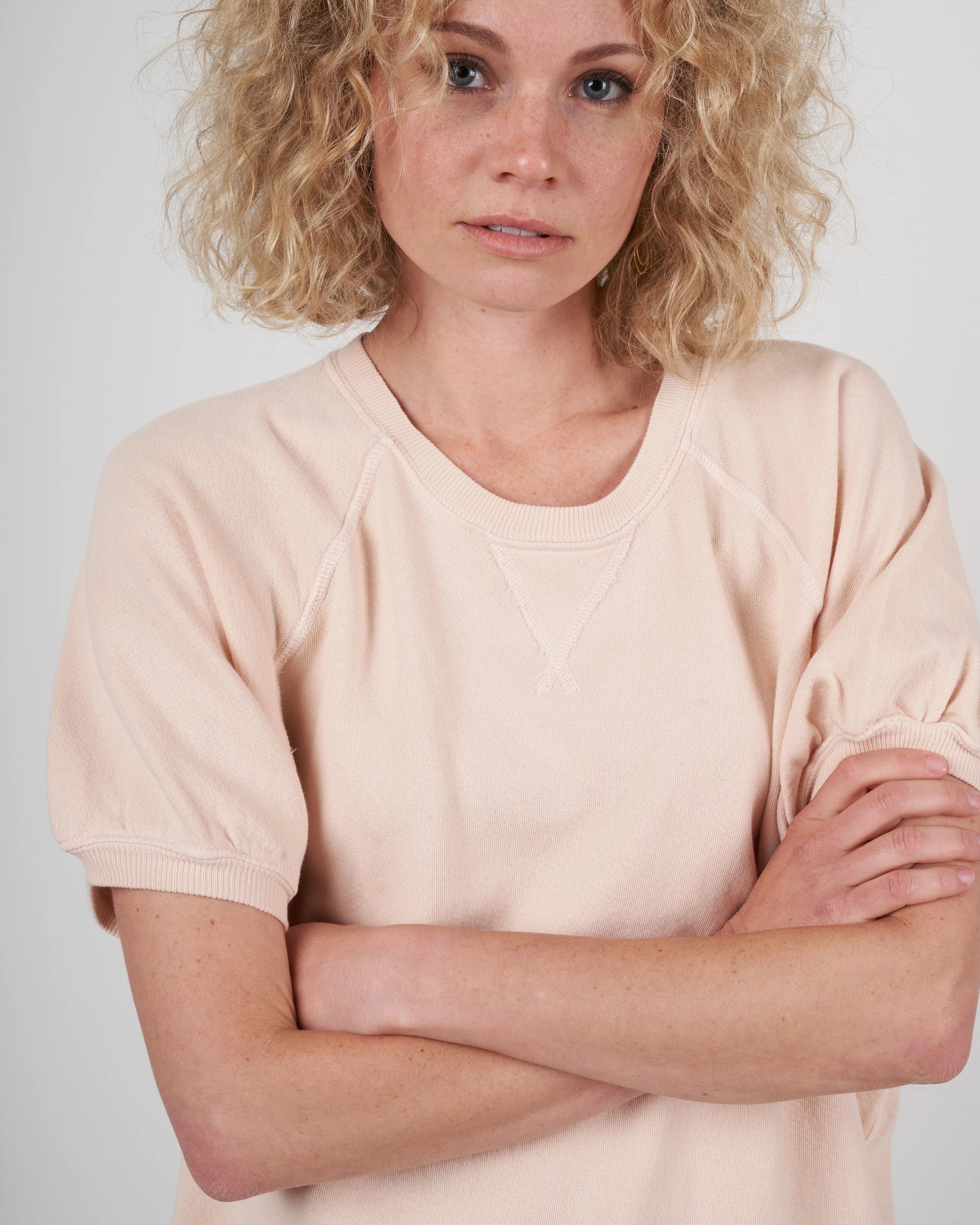 the puff sleeve sweatshirt - whisper pink - Image 5